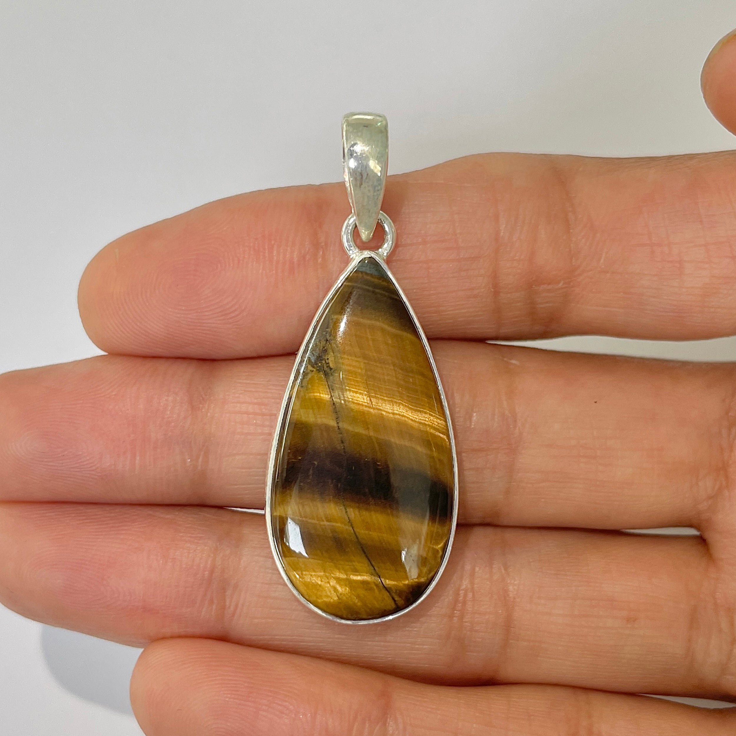 Tiger Eye Pendant-(TGE-1-13)