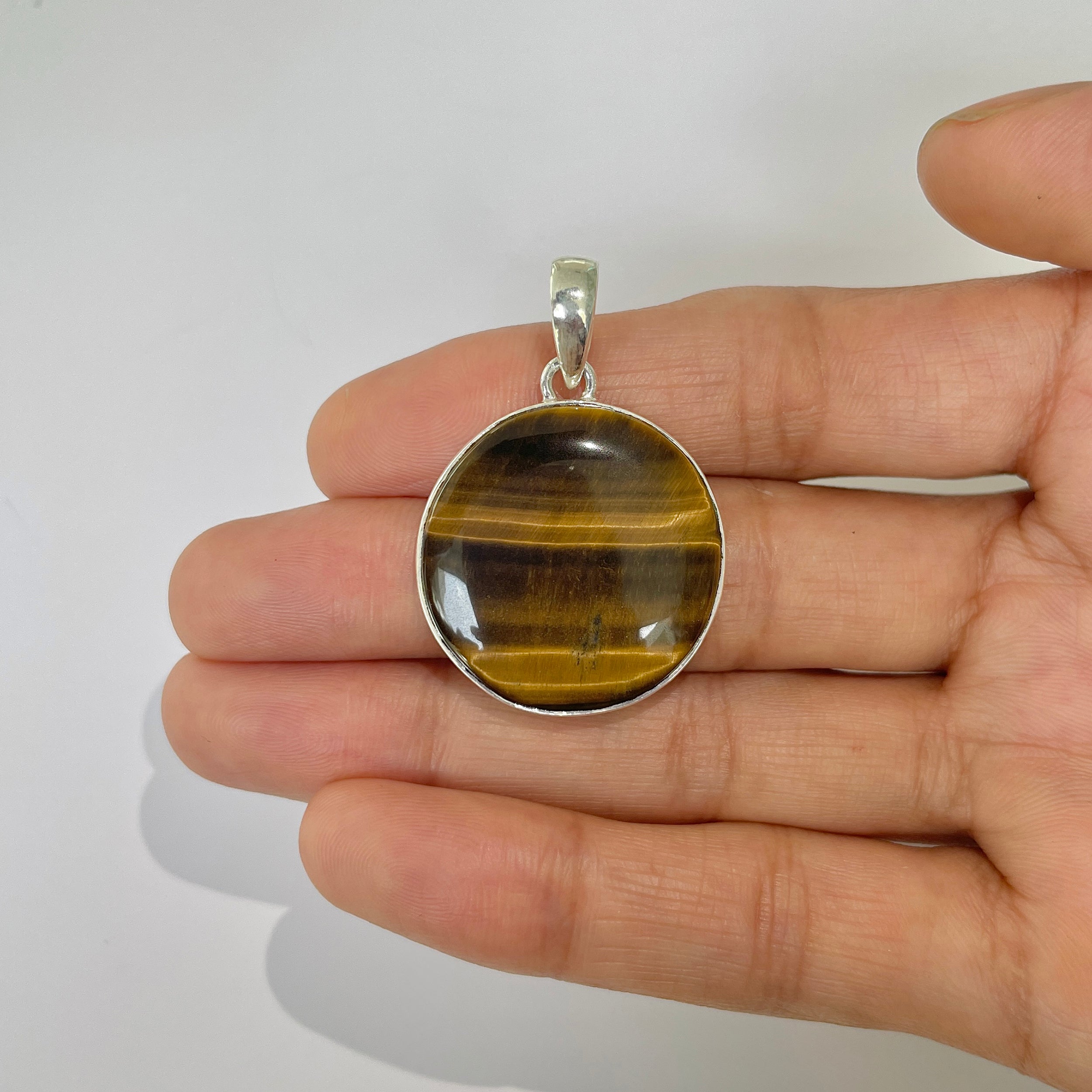 Tiger Eye Pendant-(TGE-1-14)