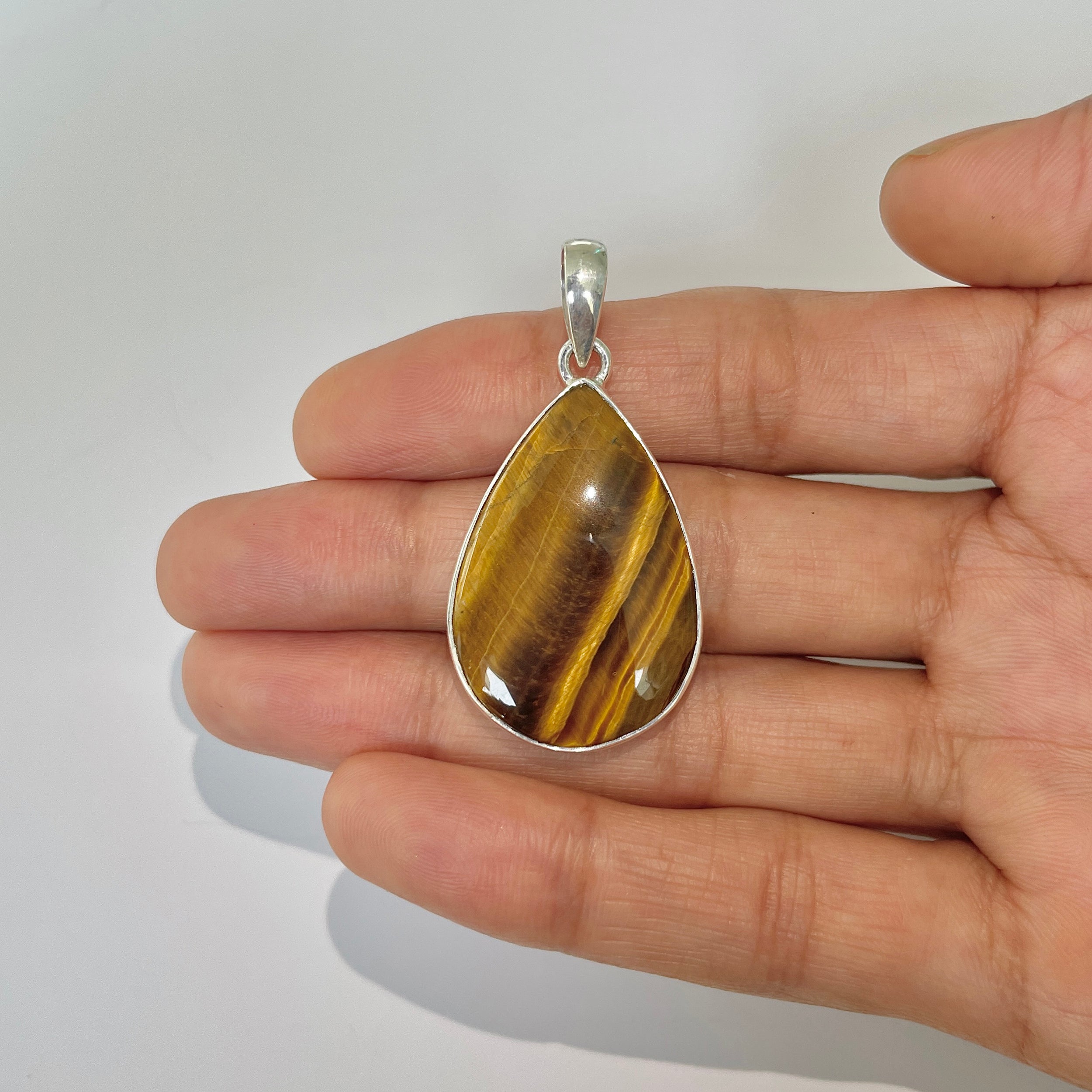 Tiger Eye Pendant-(TGE-1-15)