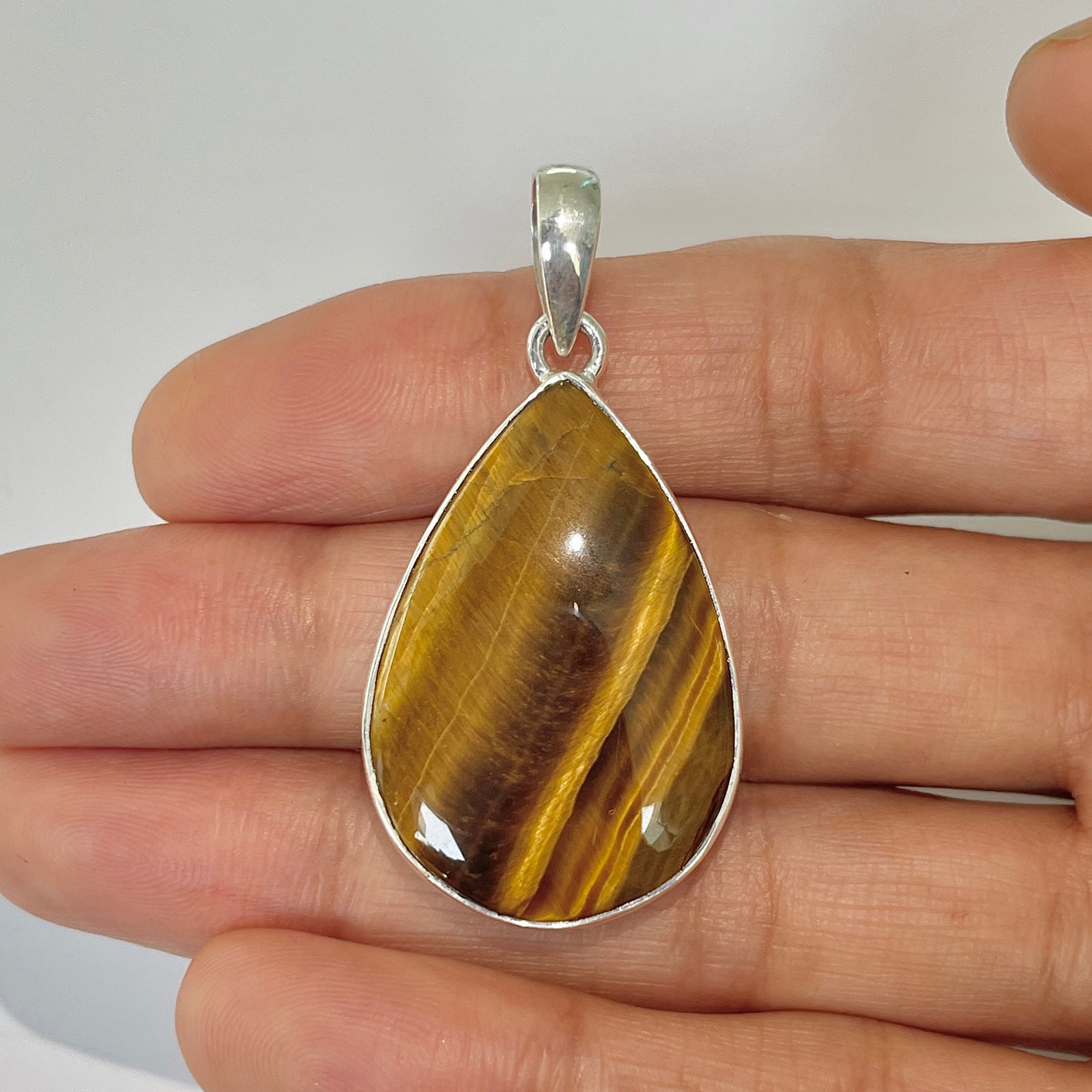 Tiger Eye Pendant-(TGE-1-15)