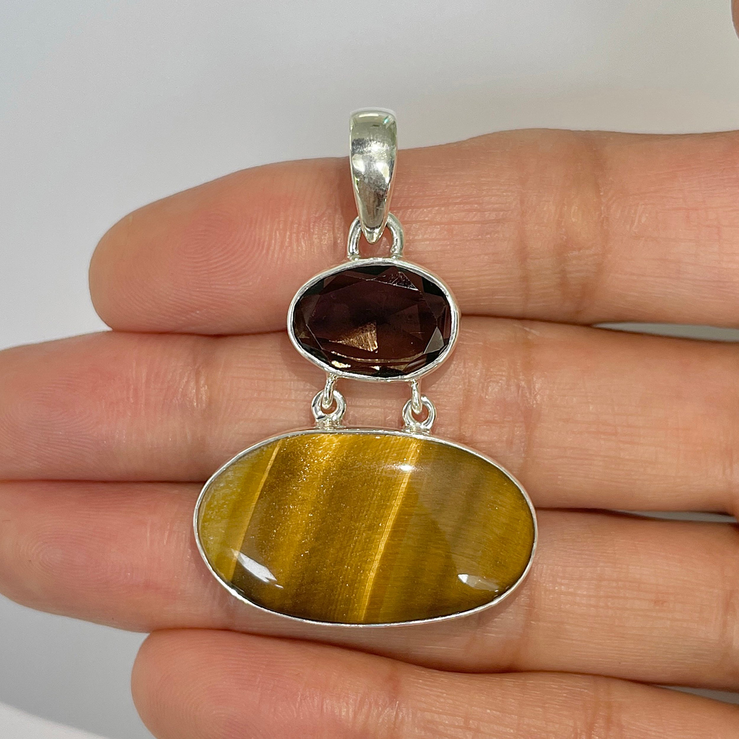 Tiger Eye Pendant-(TGE-1-17)