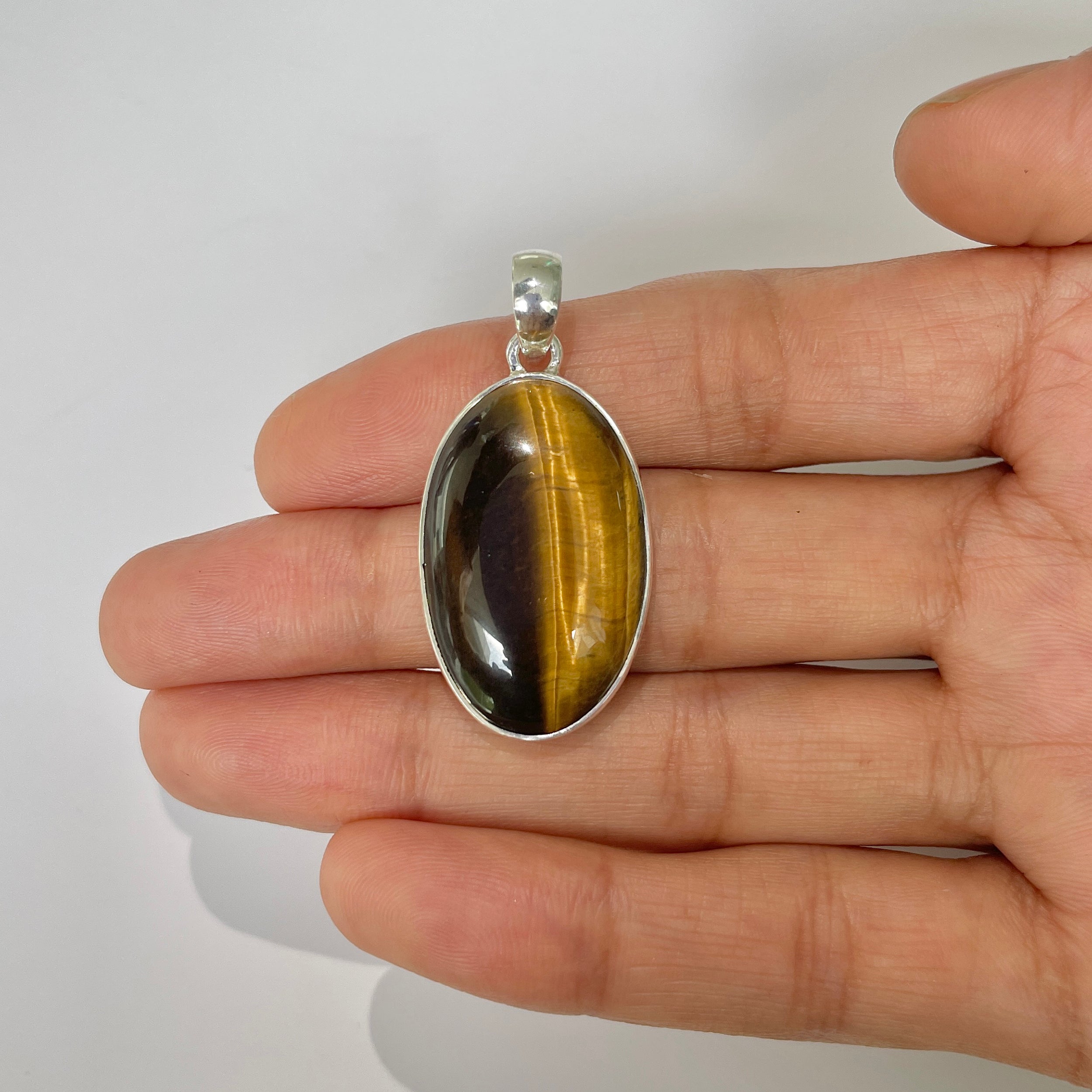Tiger Eye Pendant-(TGE-1-18)
