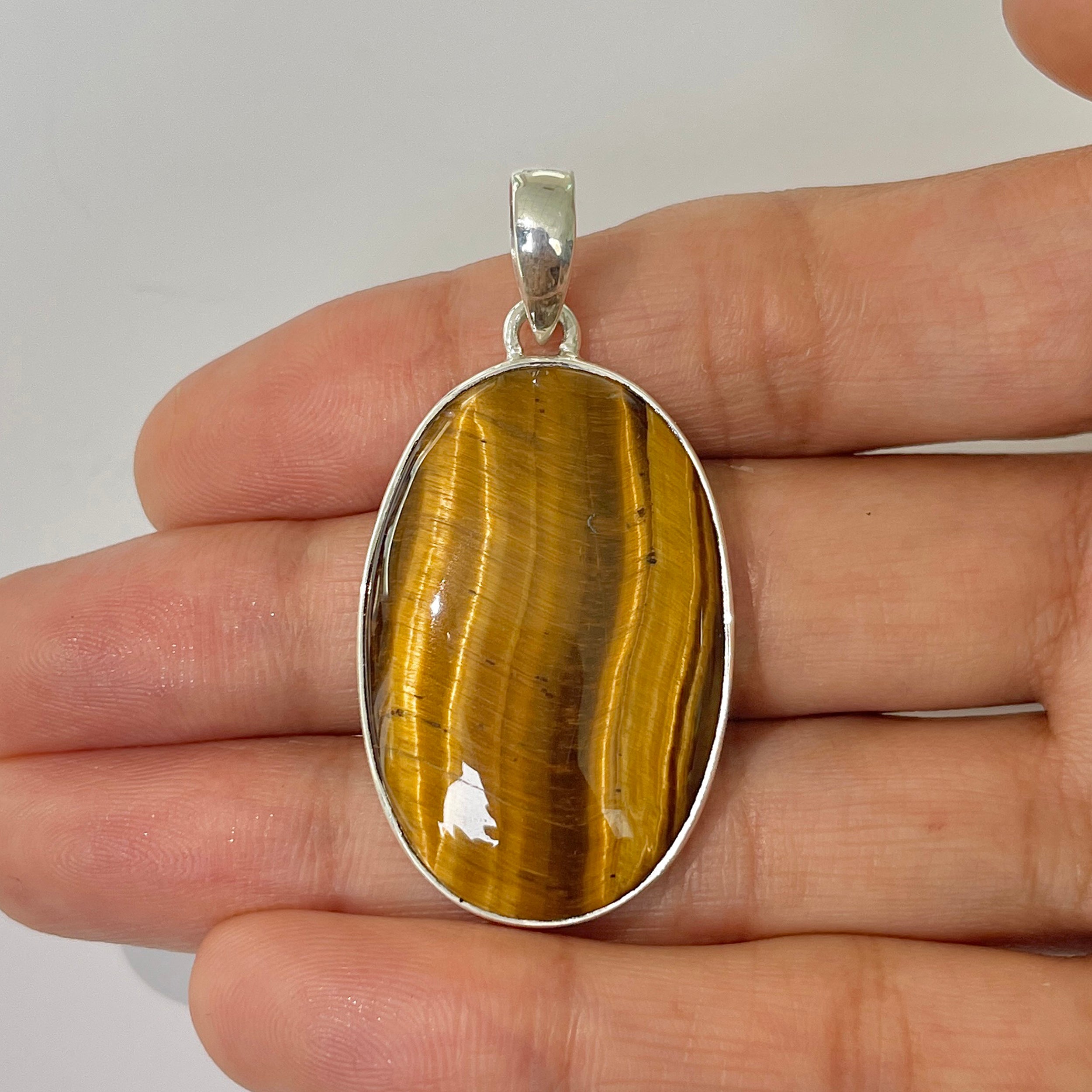 Tiger Eye Pendant-(TGE-1-21)