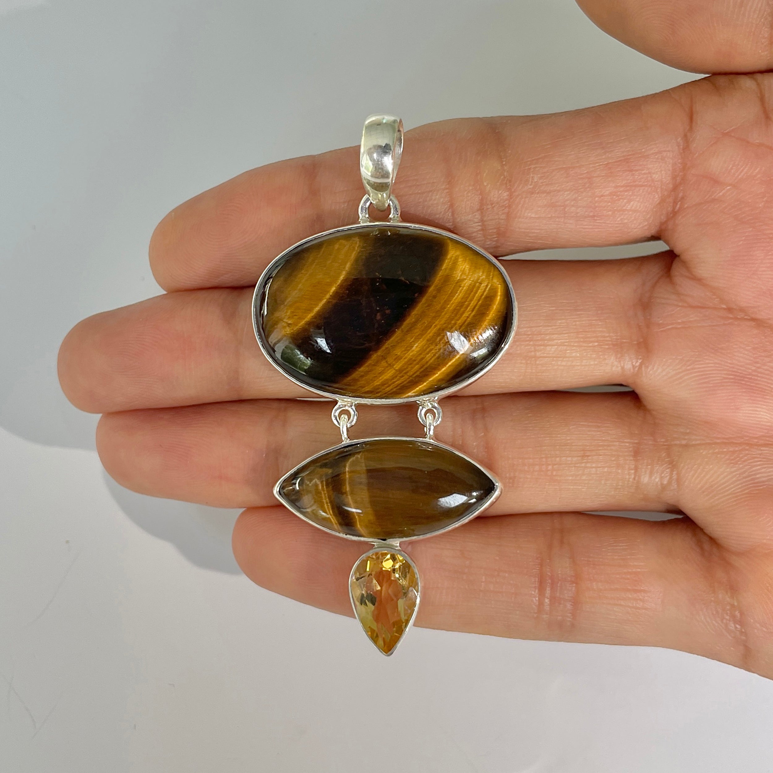 Tiger Eye Pendant-(TGE-1-22)