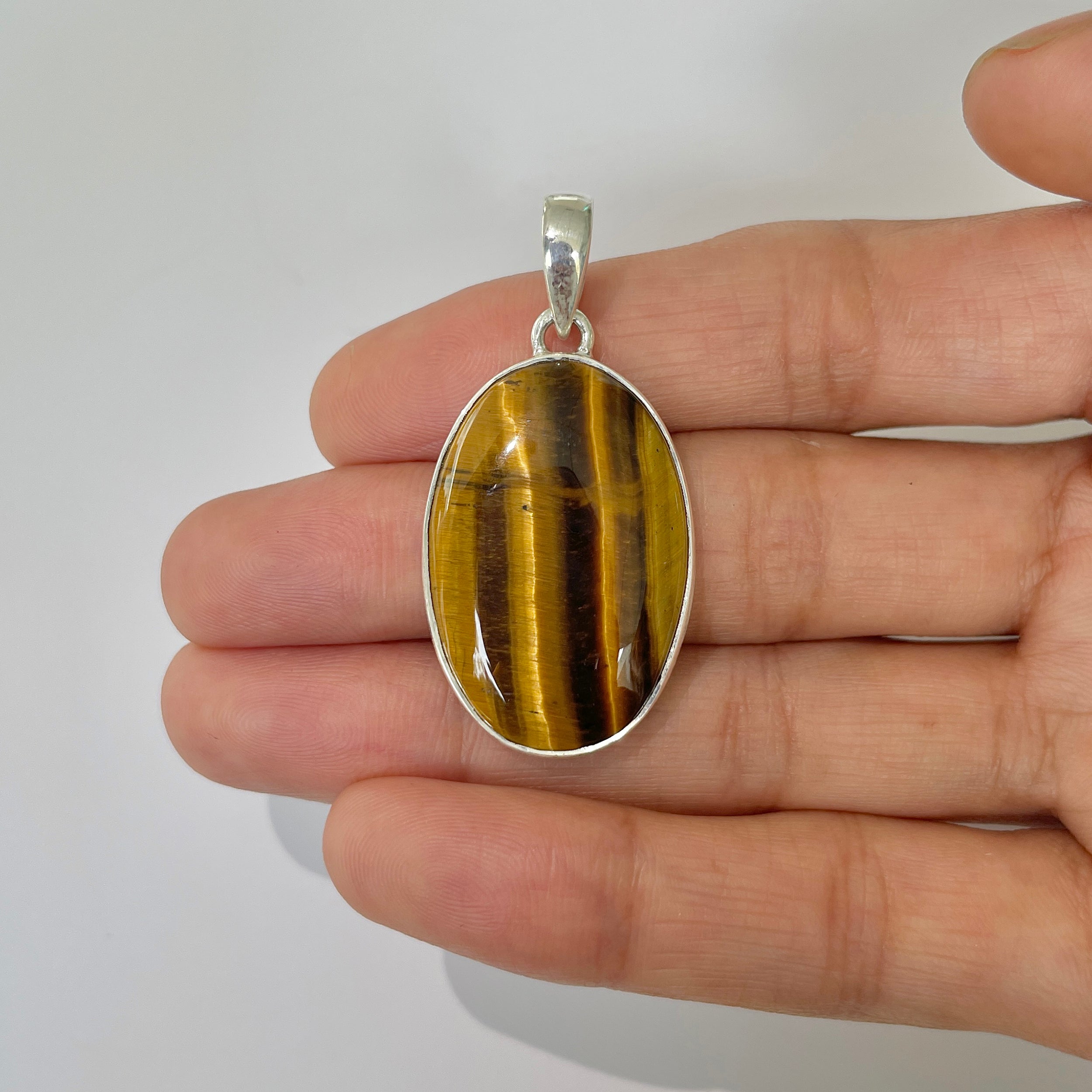 Tiger Eye Pendant-(TGE-1-3)