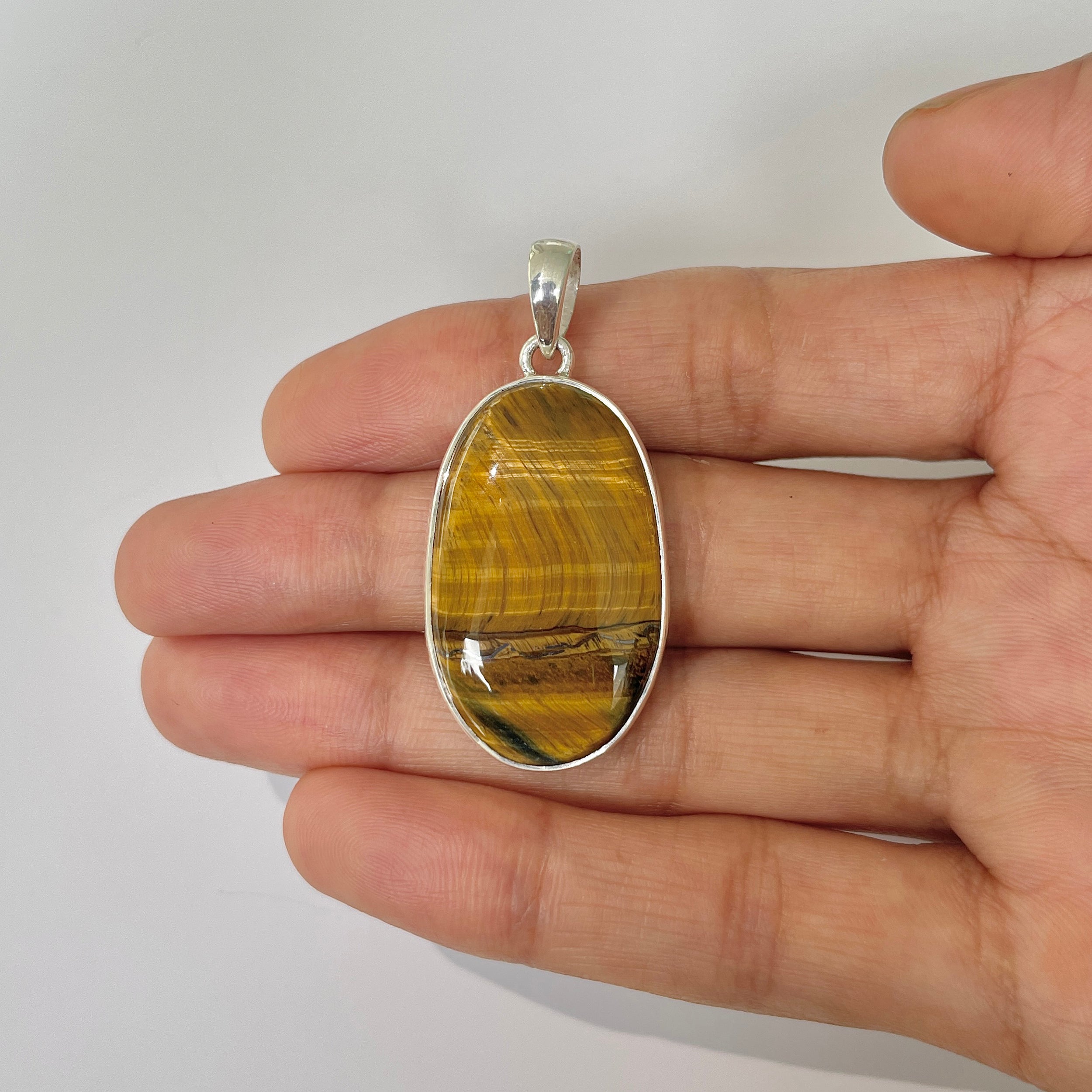 Tiger Eye Pendant-(TGE-1-32)