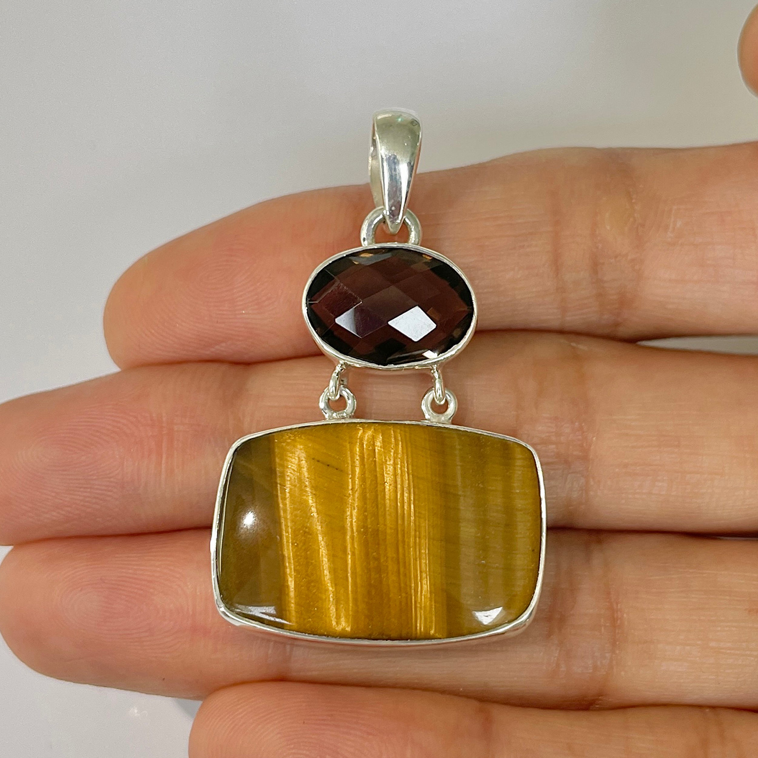 Tiger Eye Pendant-(TGE-1-34)