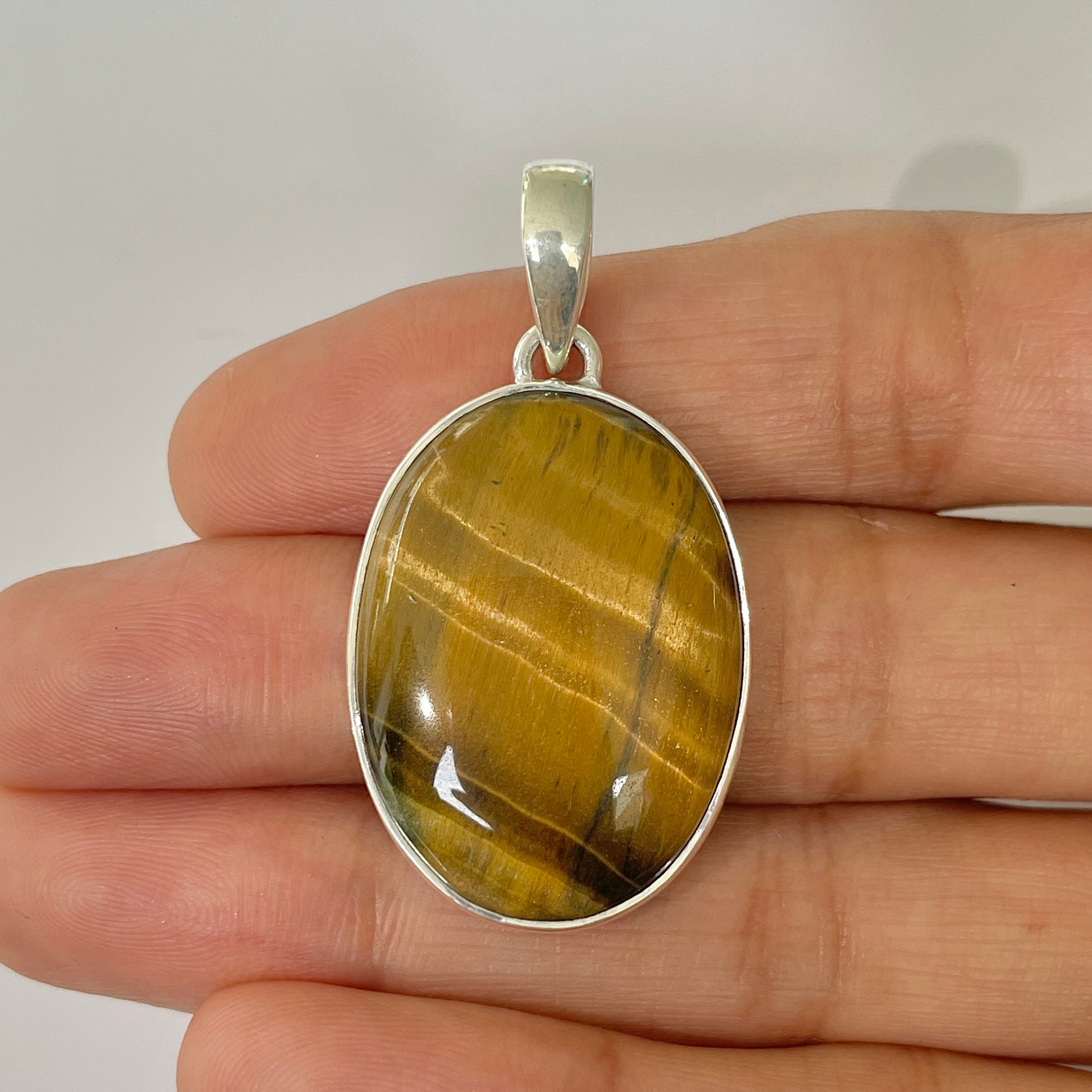Tiger Eye Pendant-(TGE-1-36)