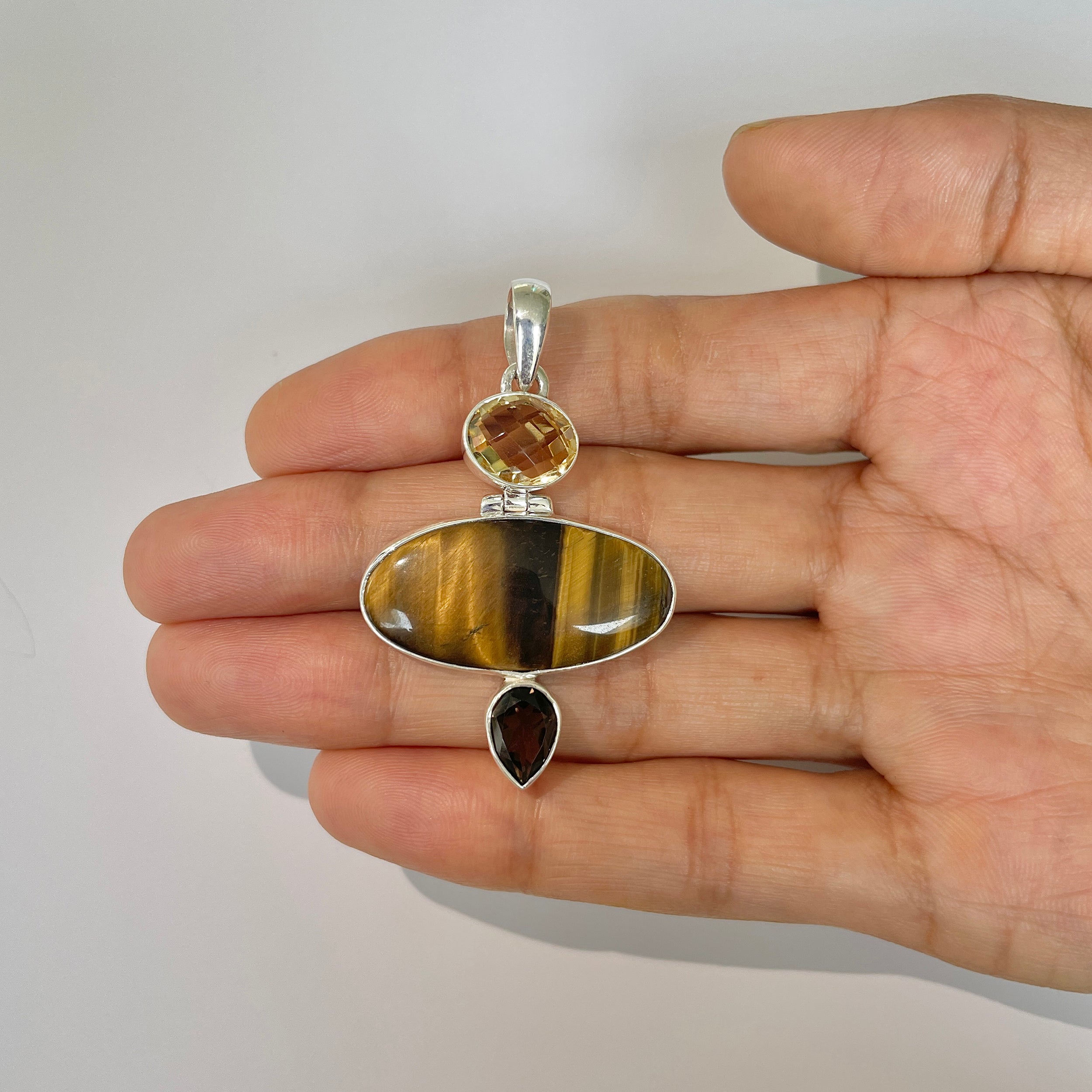 Tiger Eye Pendant-(TGE-1-37)