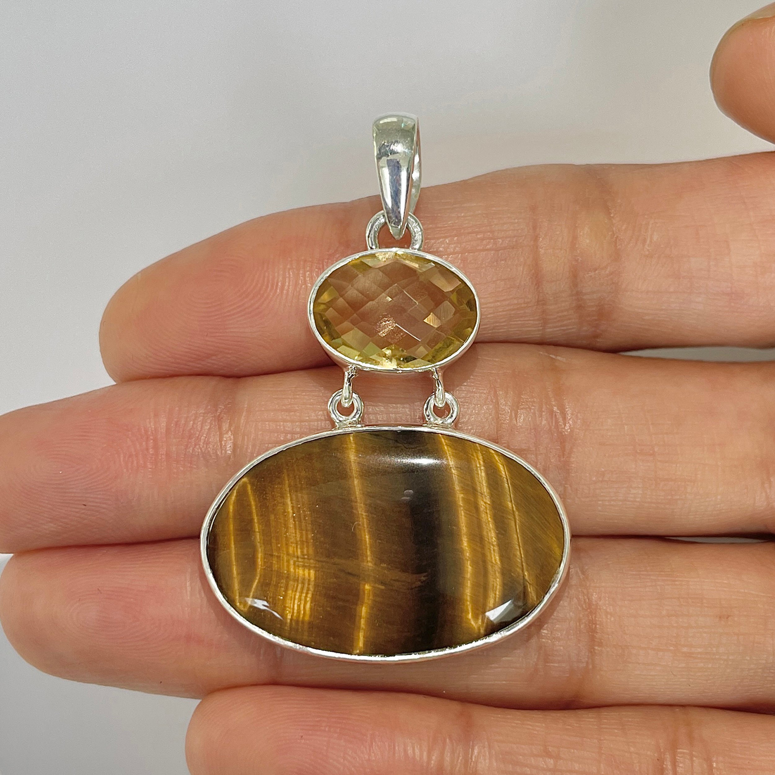 Tiger Eye Pendant-(TGE-1-39)