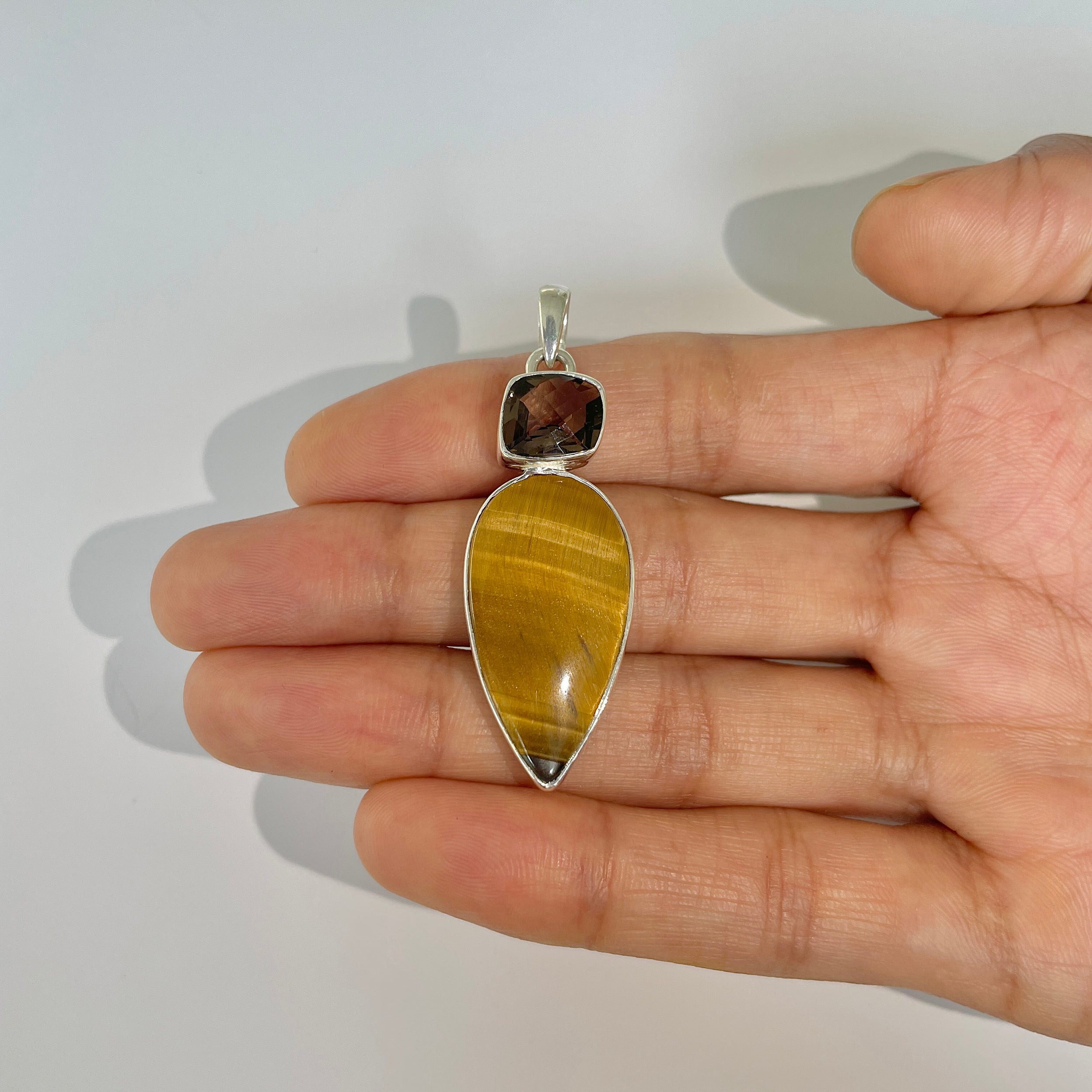 Tiger Eye Pendant-(TGE-1-4)