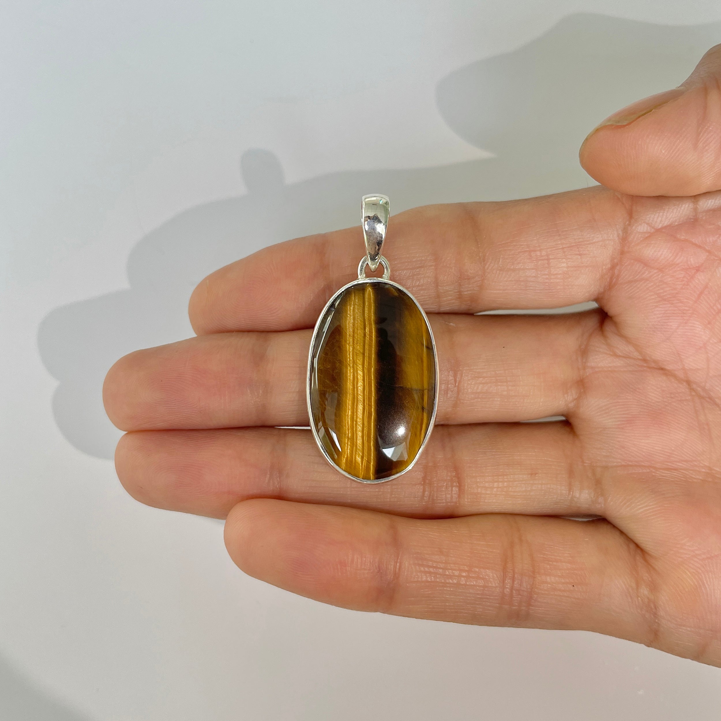 Tiger Eye Pendant-(TGE-1-9)