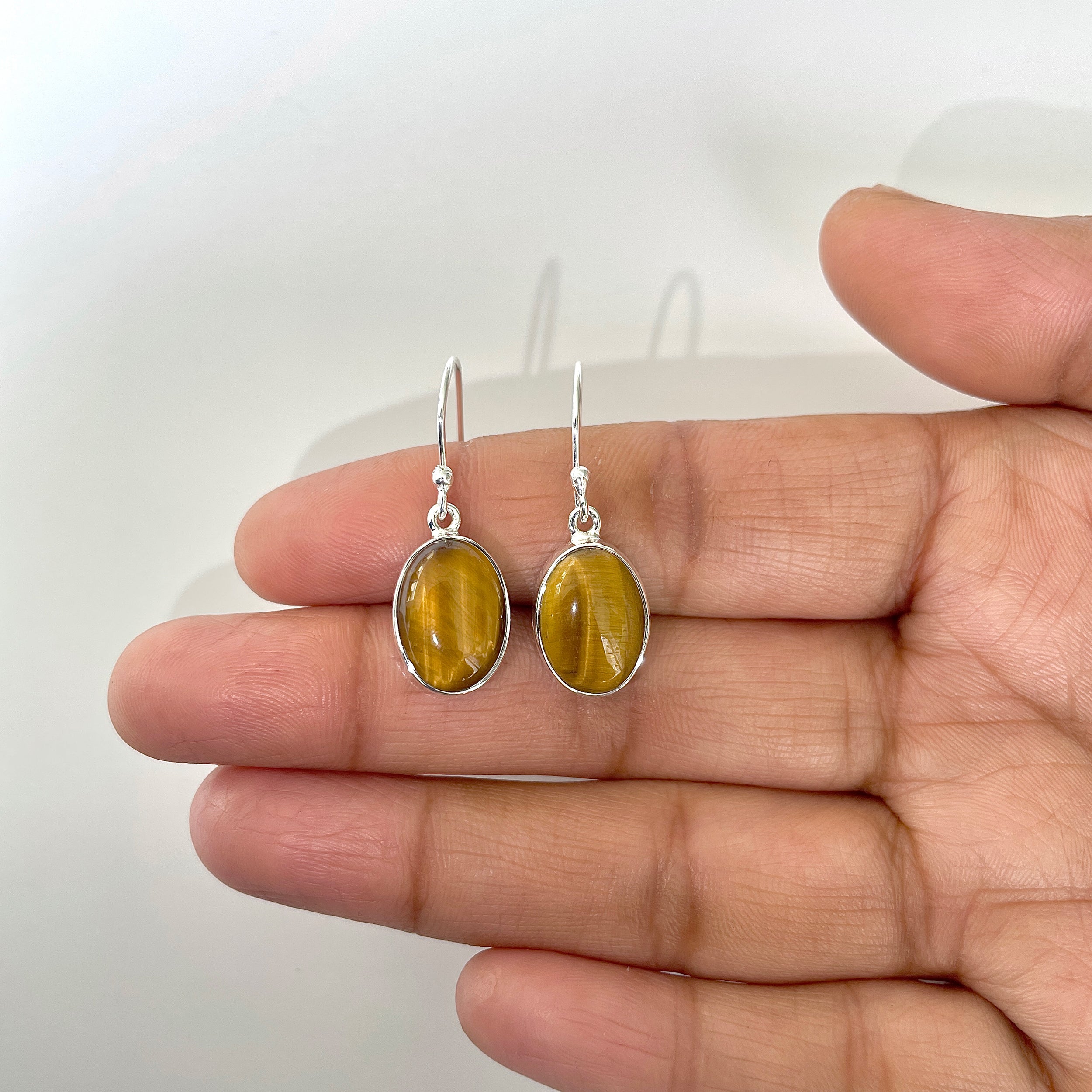 Tiger Eye Earring-(TGE-3-1)