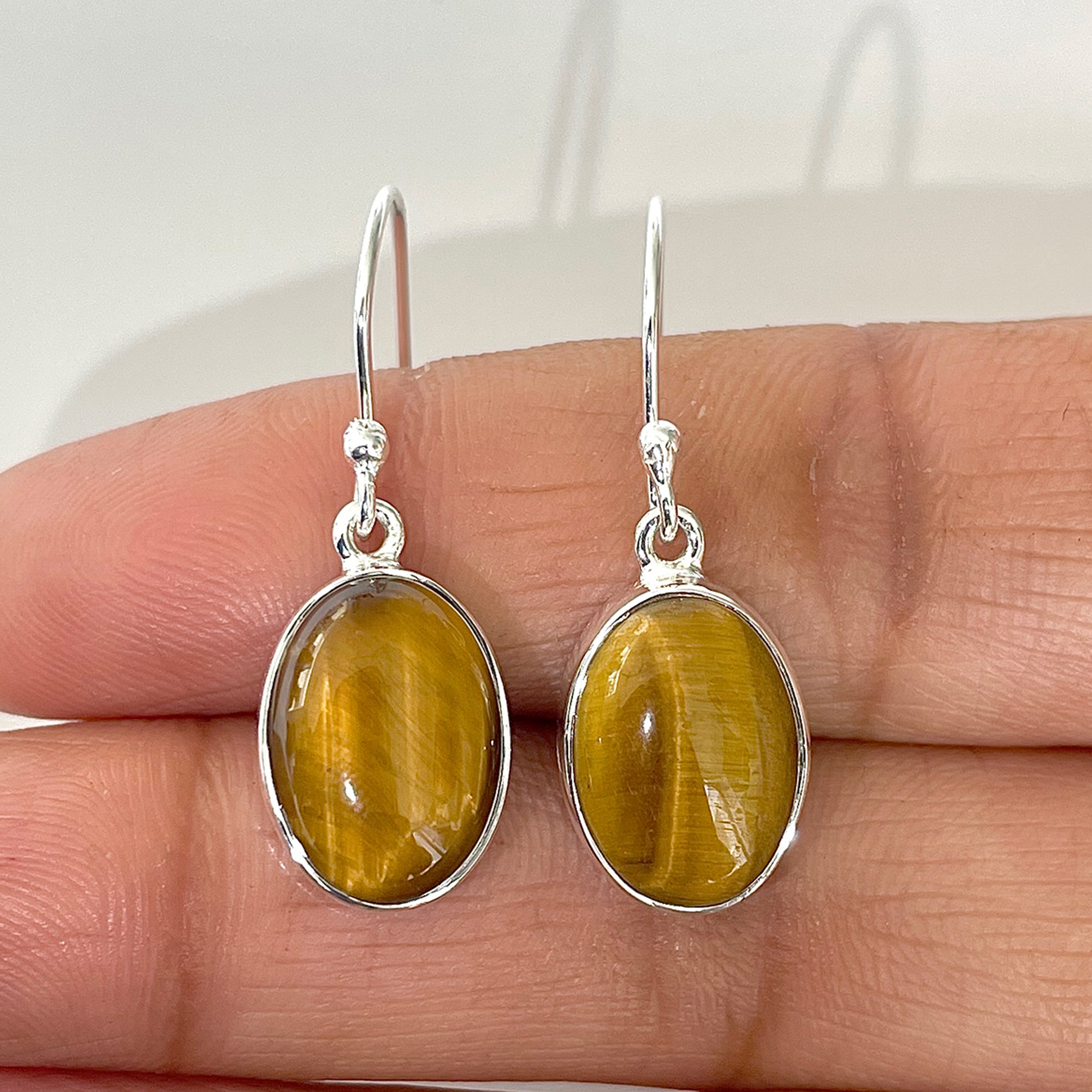 Tiger Eye Earring-(TGE-3-1)