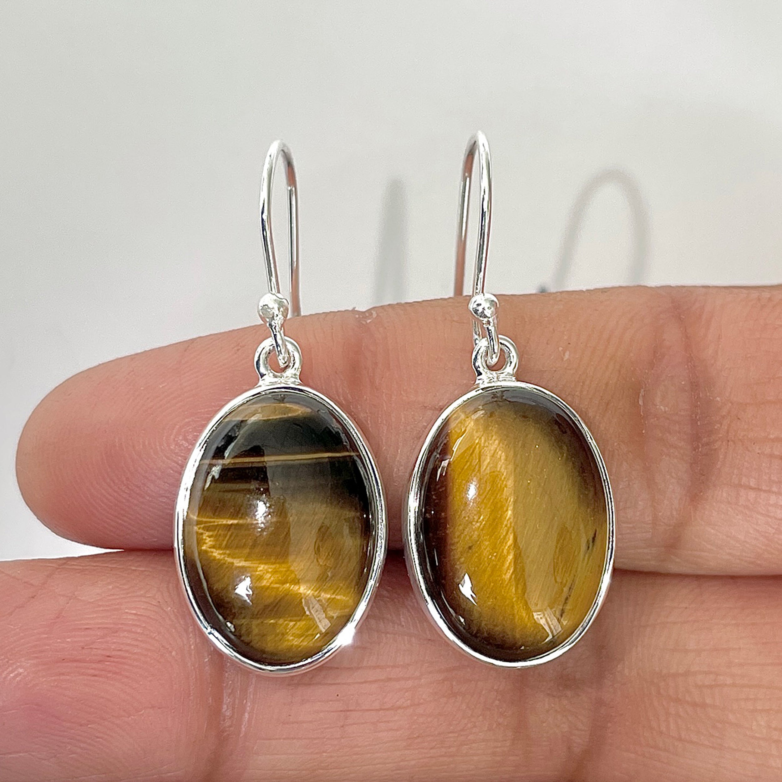 Tiger Eye Earring-(TGE-3-10)