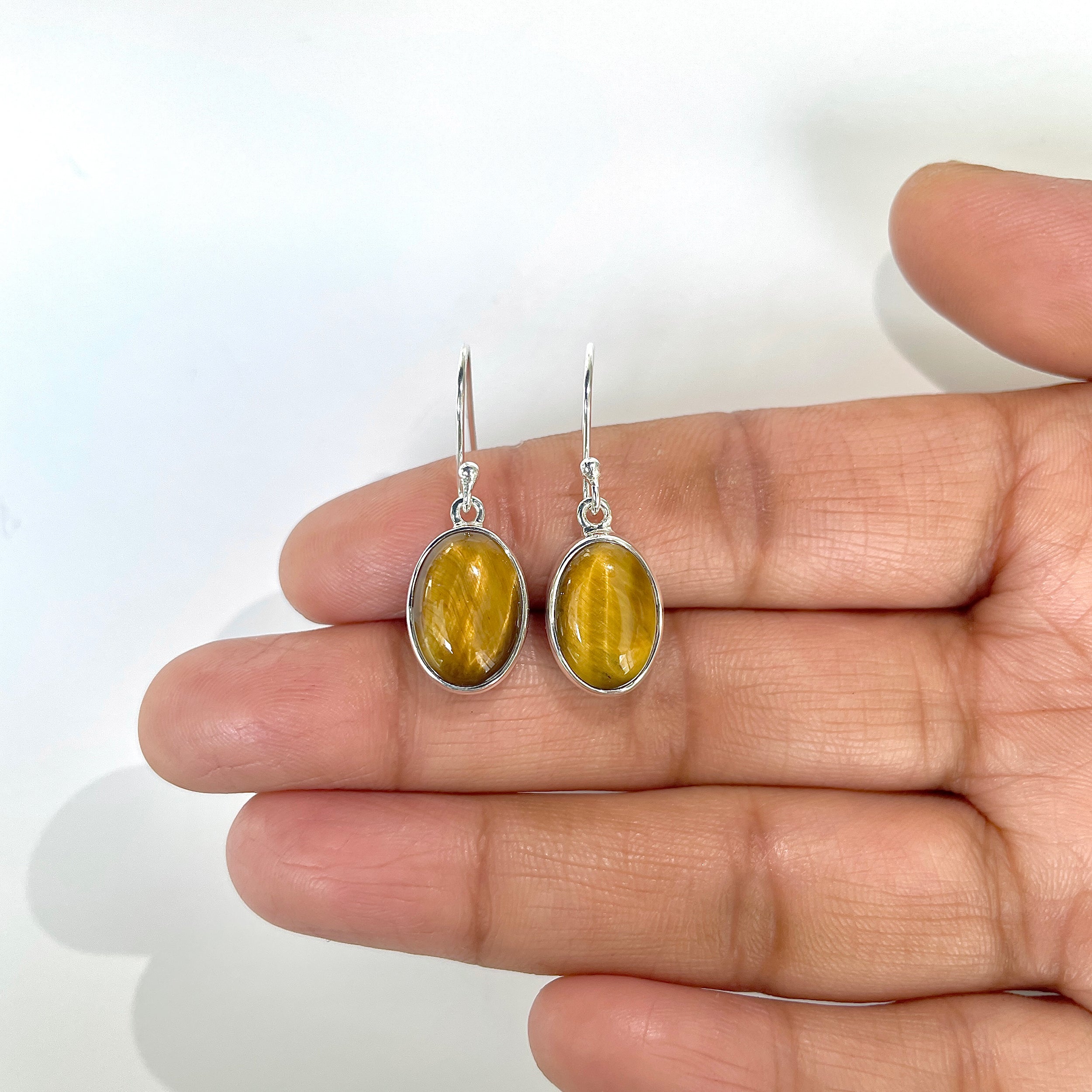 Tiger Eye Earring-(TGE-3-11)