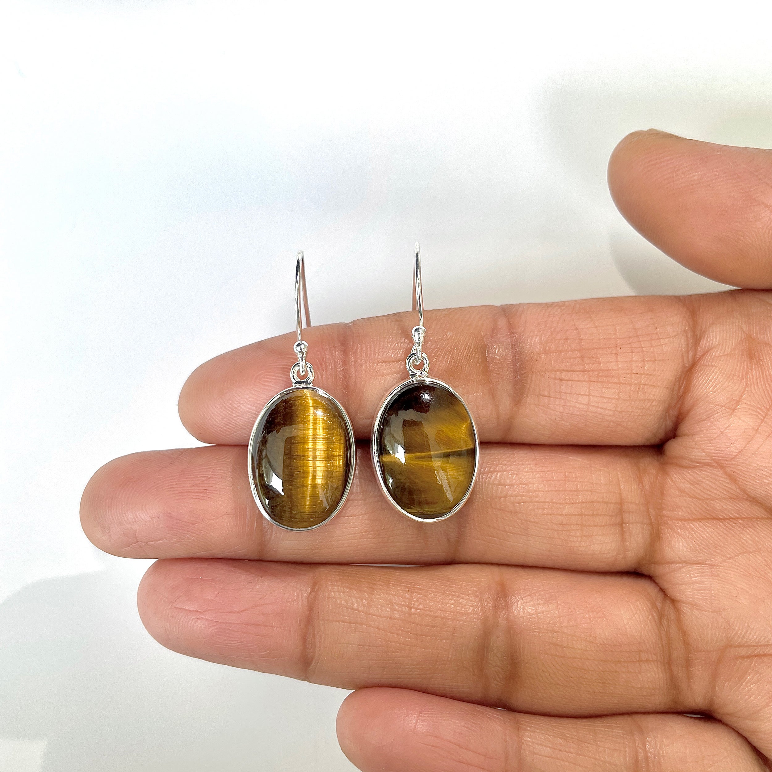Tiger Eye Earring-(TGE-3-20)
