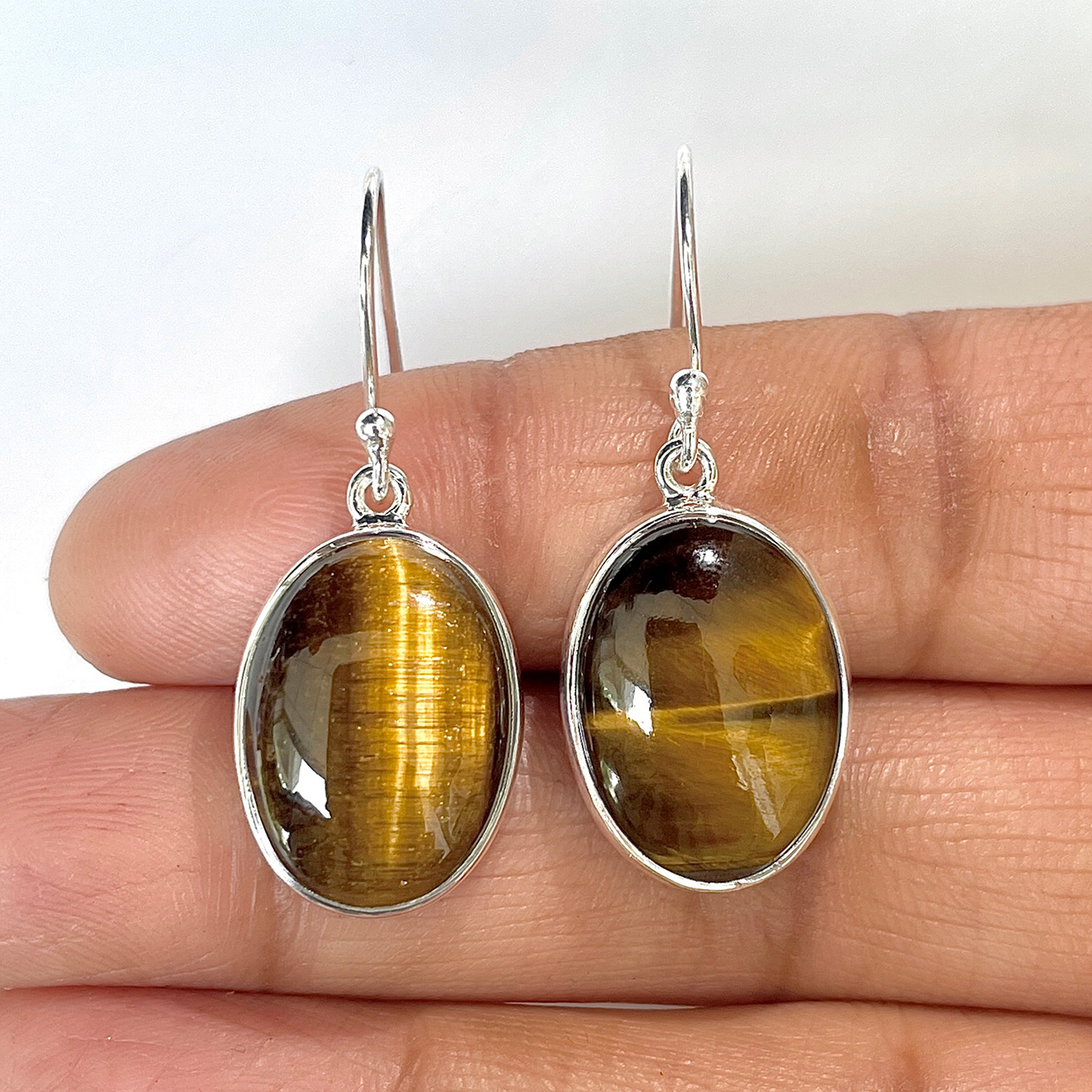 Tiger Eye Earring-(TGE-3-20)