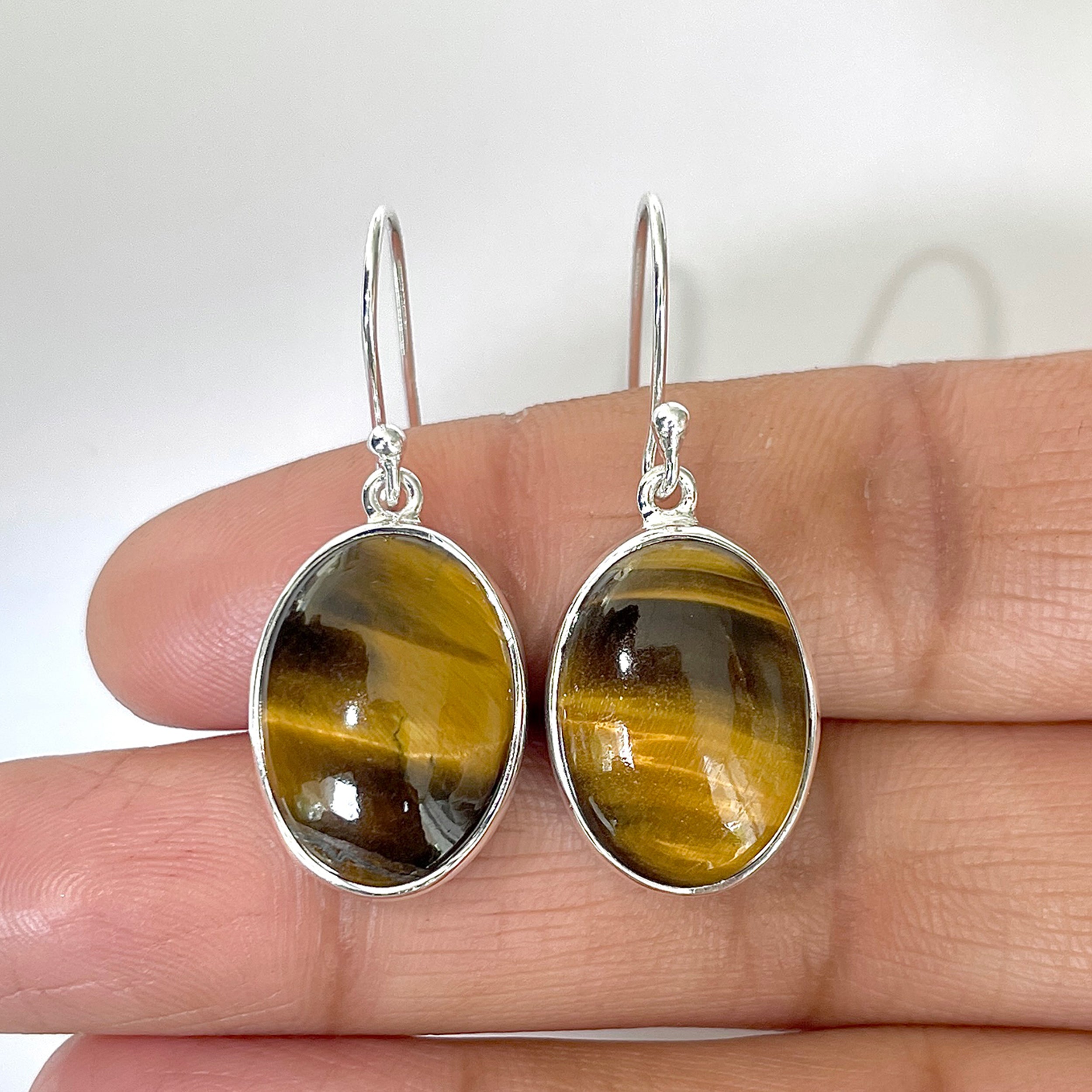 Tiger Eye Earring-(TGE-3-5)