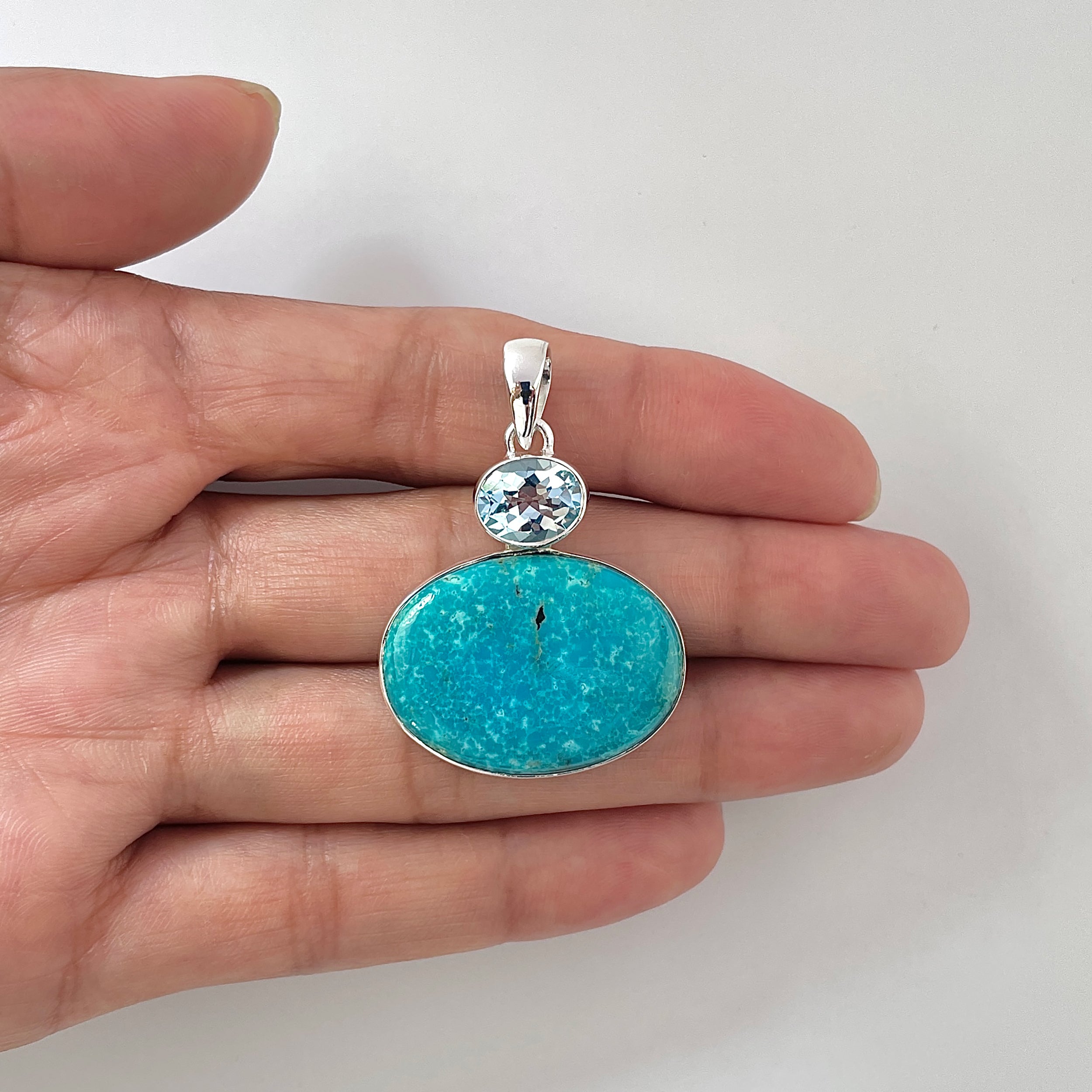 Turquoise Pendant-(TRQ-1-13)