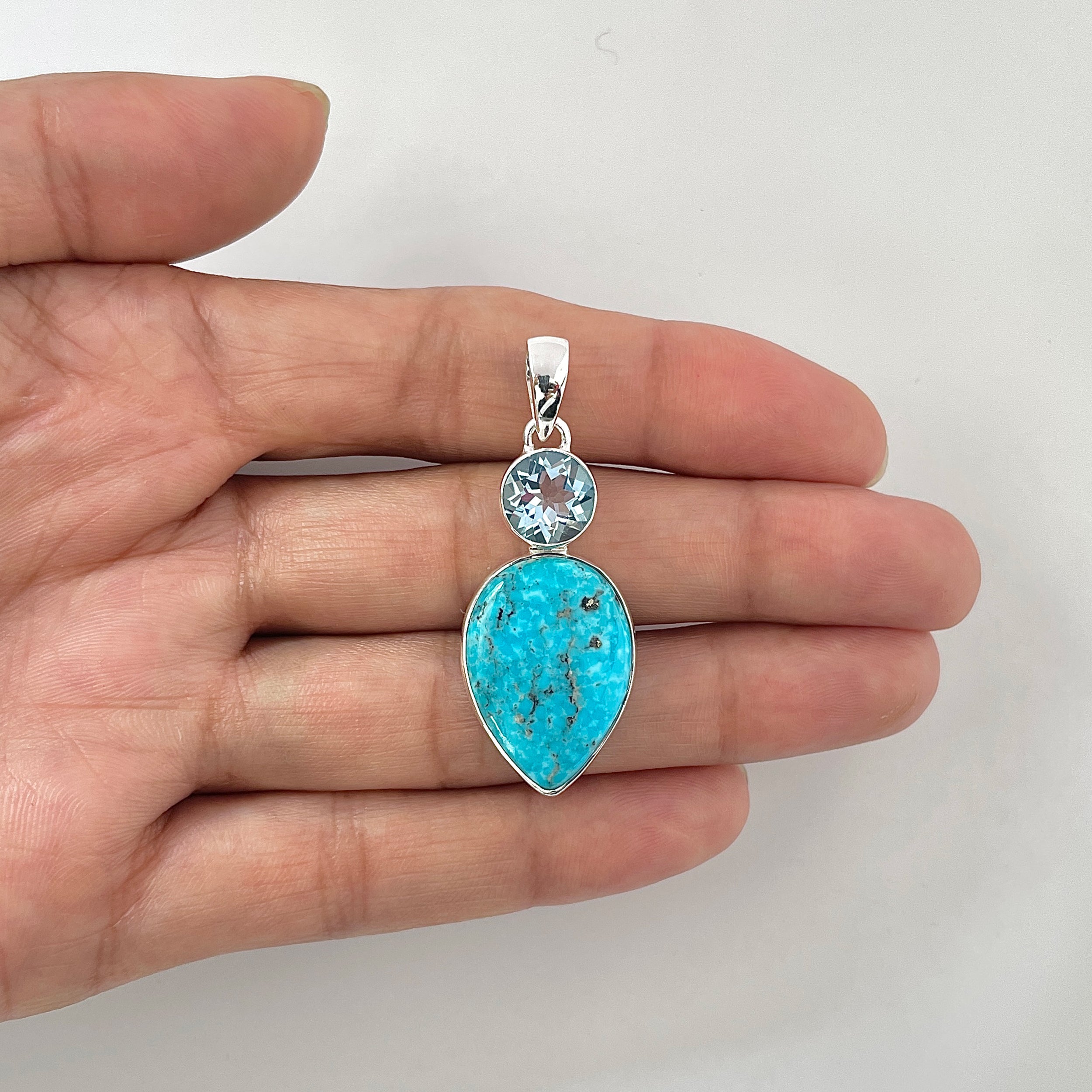 Turquoise Pendant-(TRQ-1-14)
