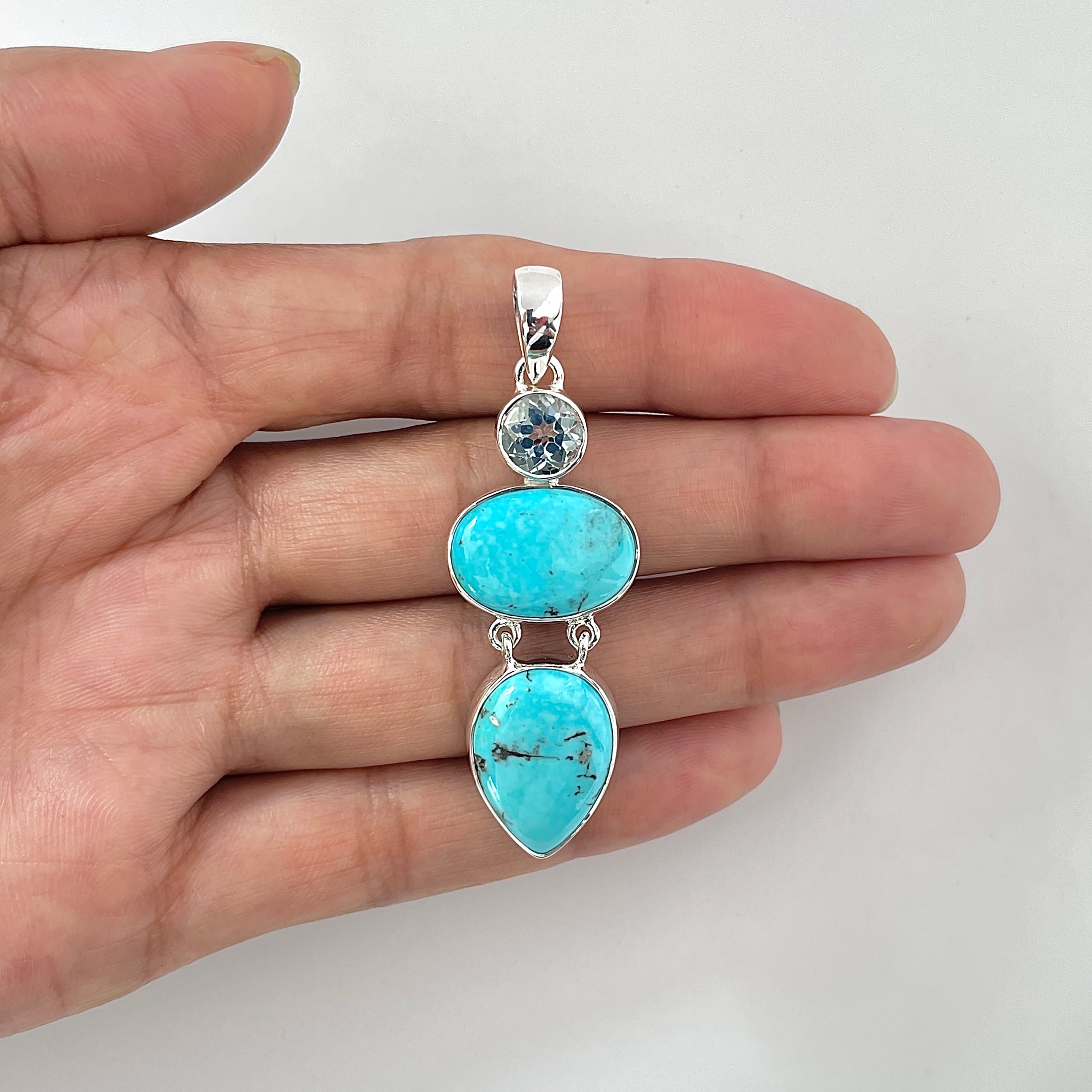 Turquoise Pendant-(TRQ-1-15)