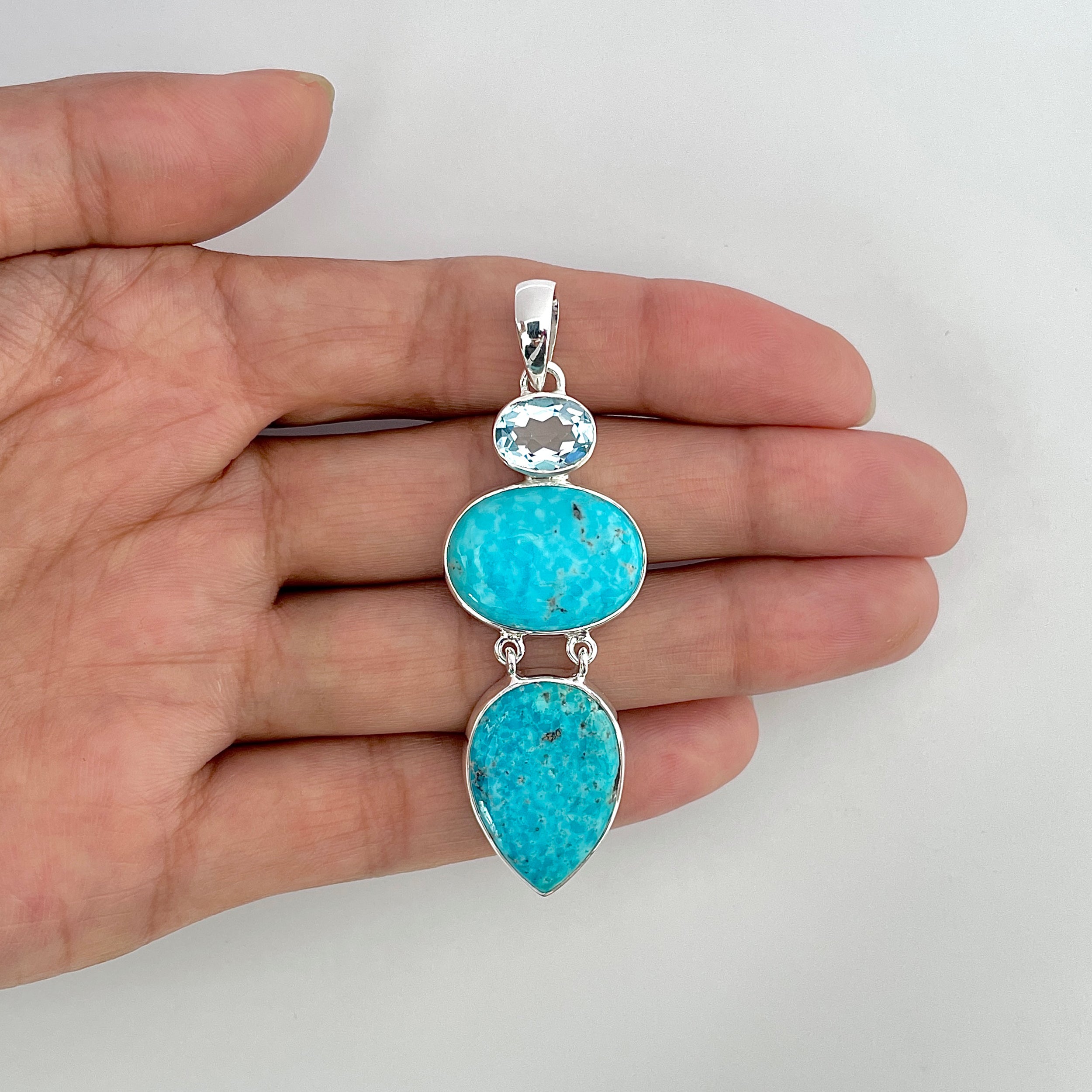 Turquoise Pendant-(TRQ-1-17)