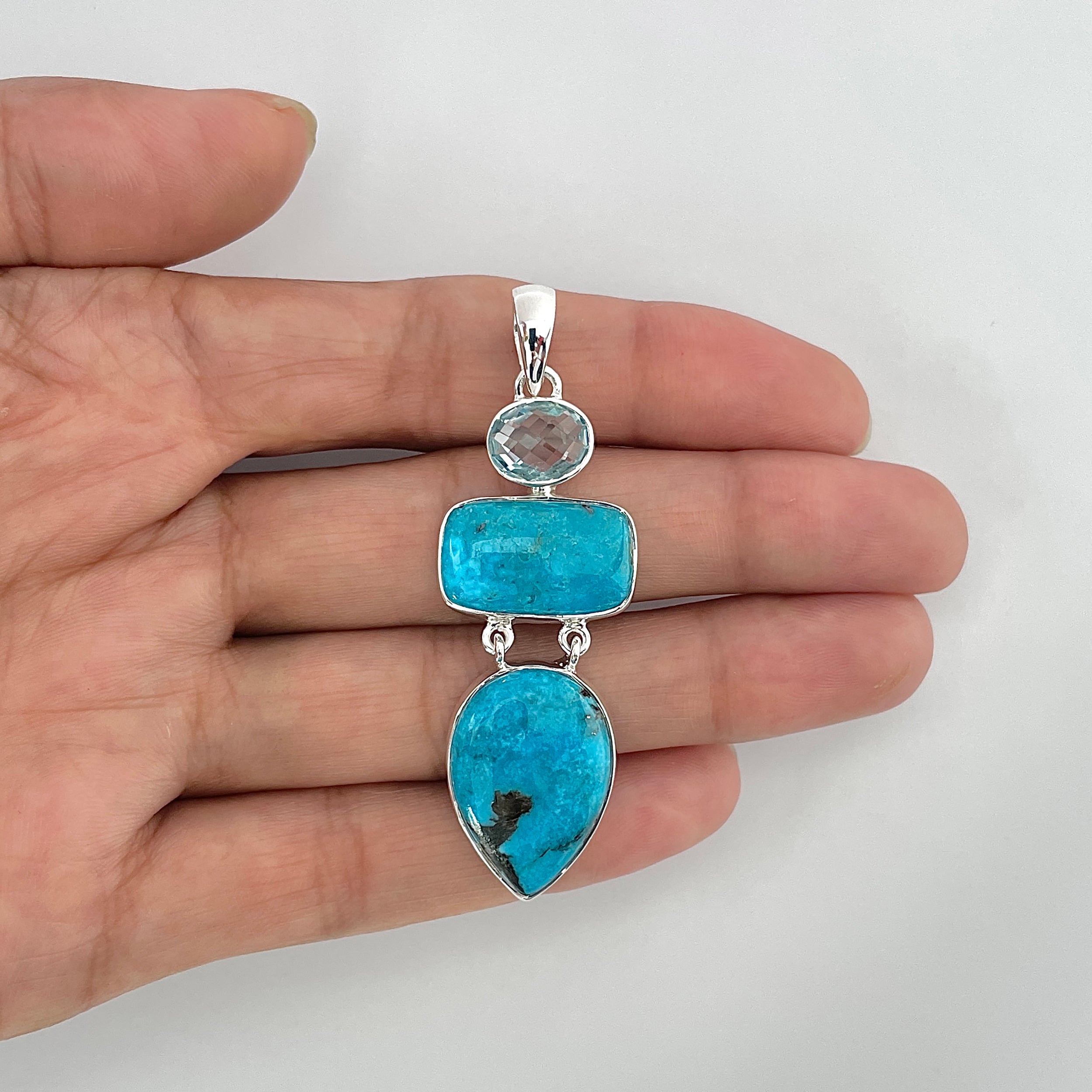 Turquoise Pendant-(TRQ-1-23)