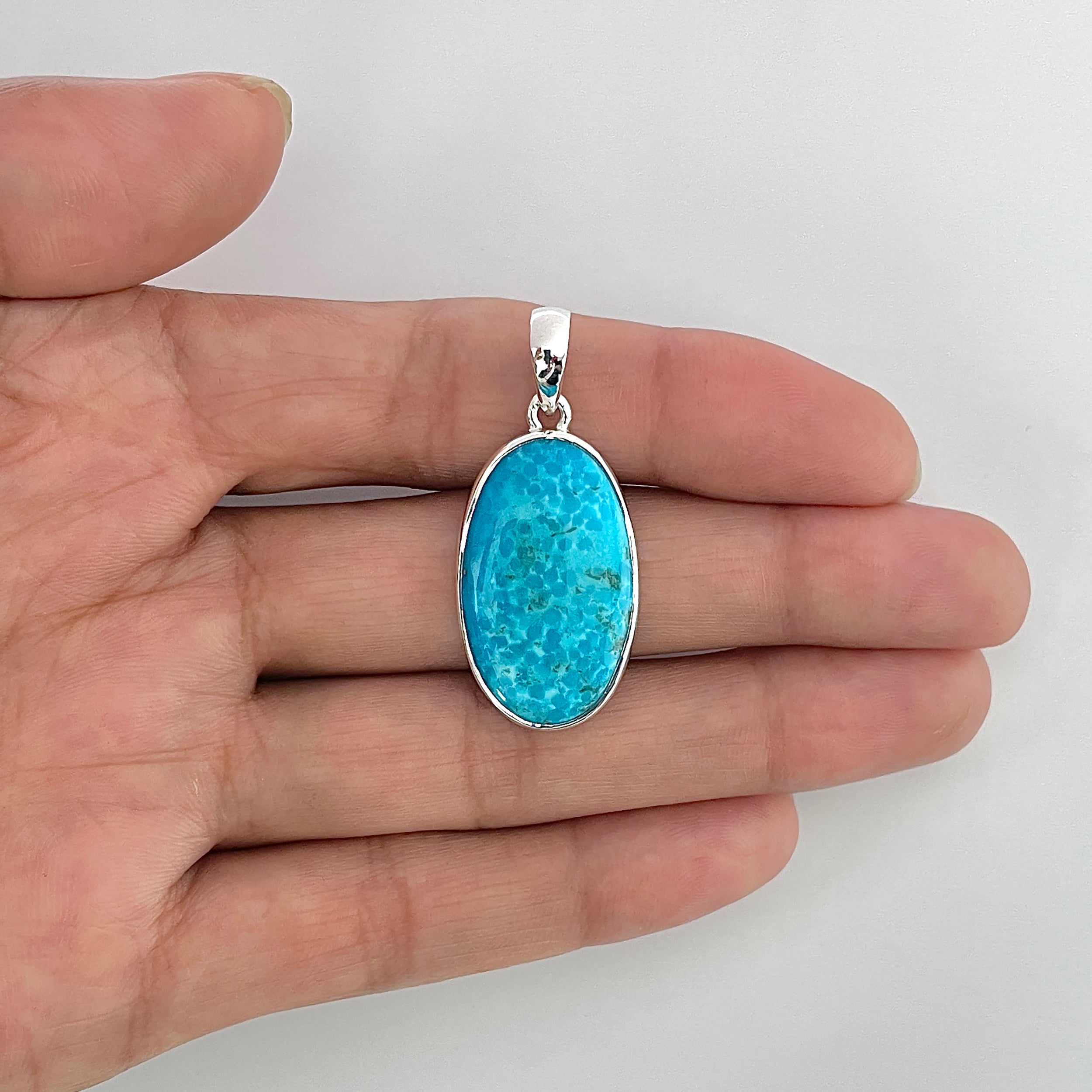 Turquoise Pendant-(TRQ-1-28)