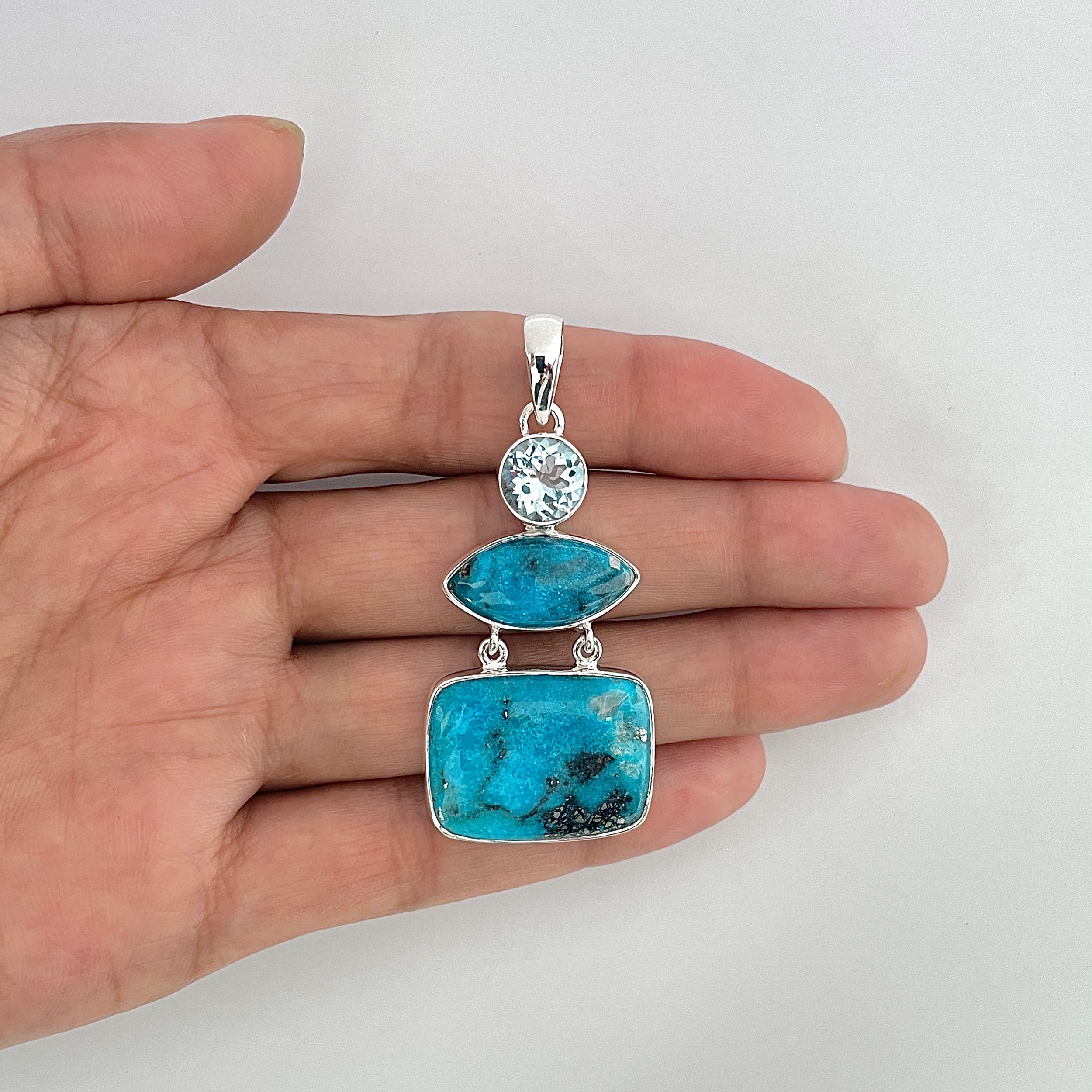Turquoise Pendant-(TRQ-1-29)
