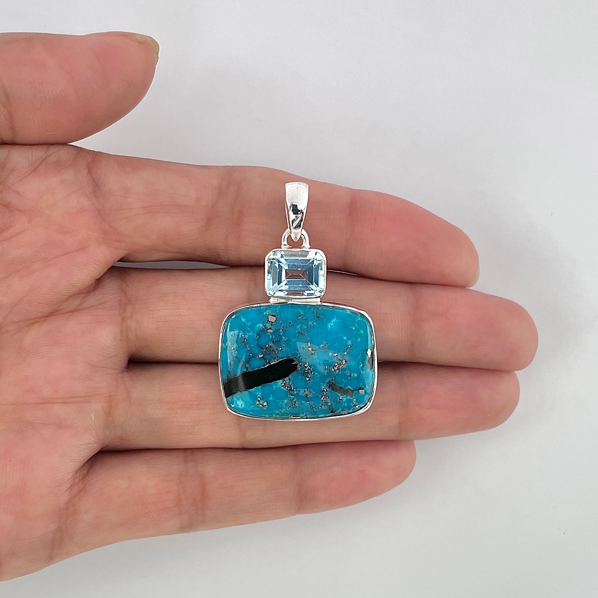 Turquoise Pendant-(TRQ-1-31)
