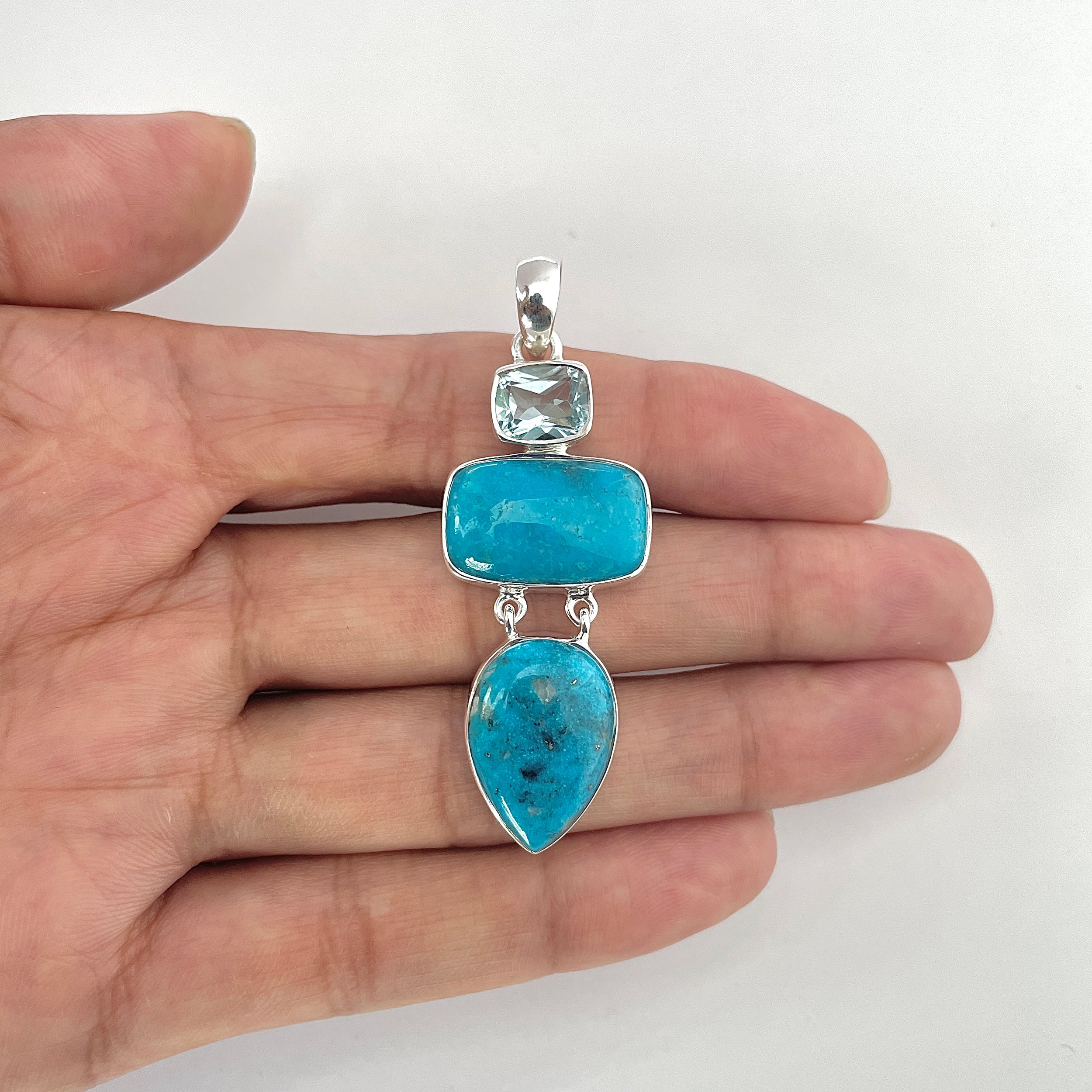 Turquoise Pendant-(TRQ-1-34)