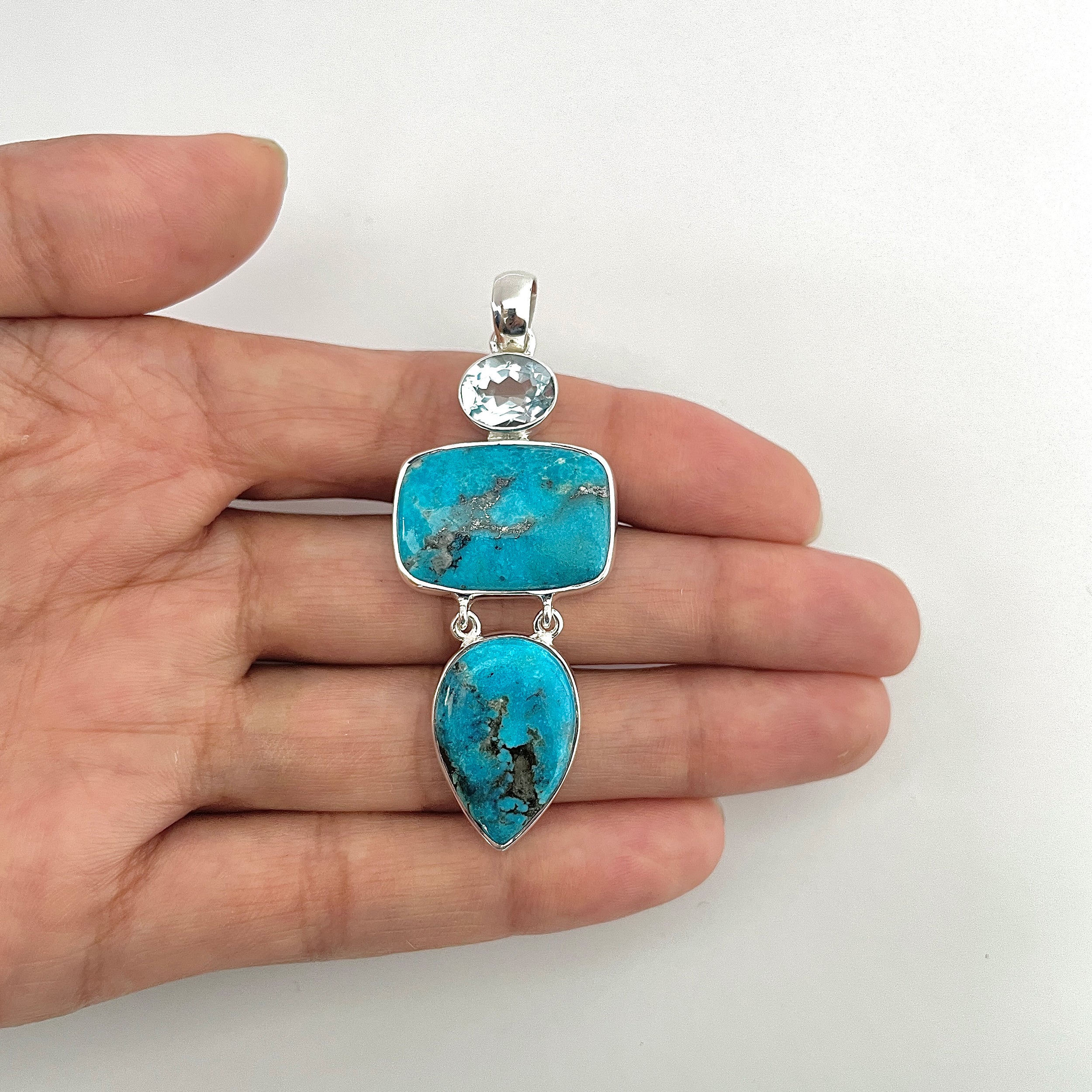 Turquoise Pendant-(TRQ-1-36)