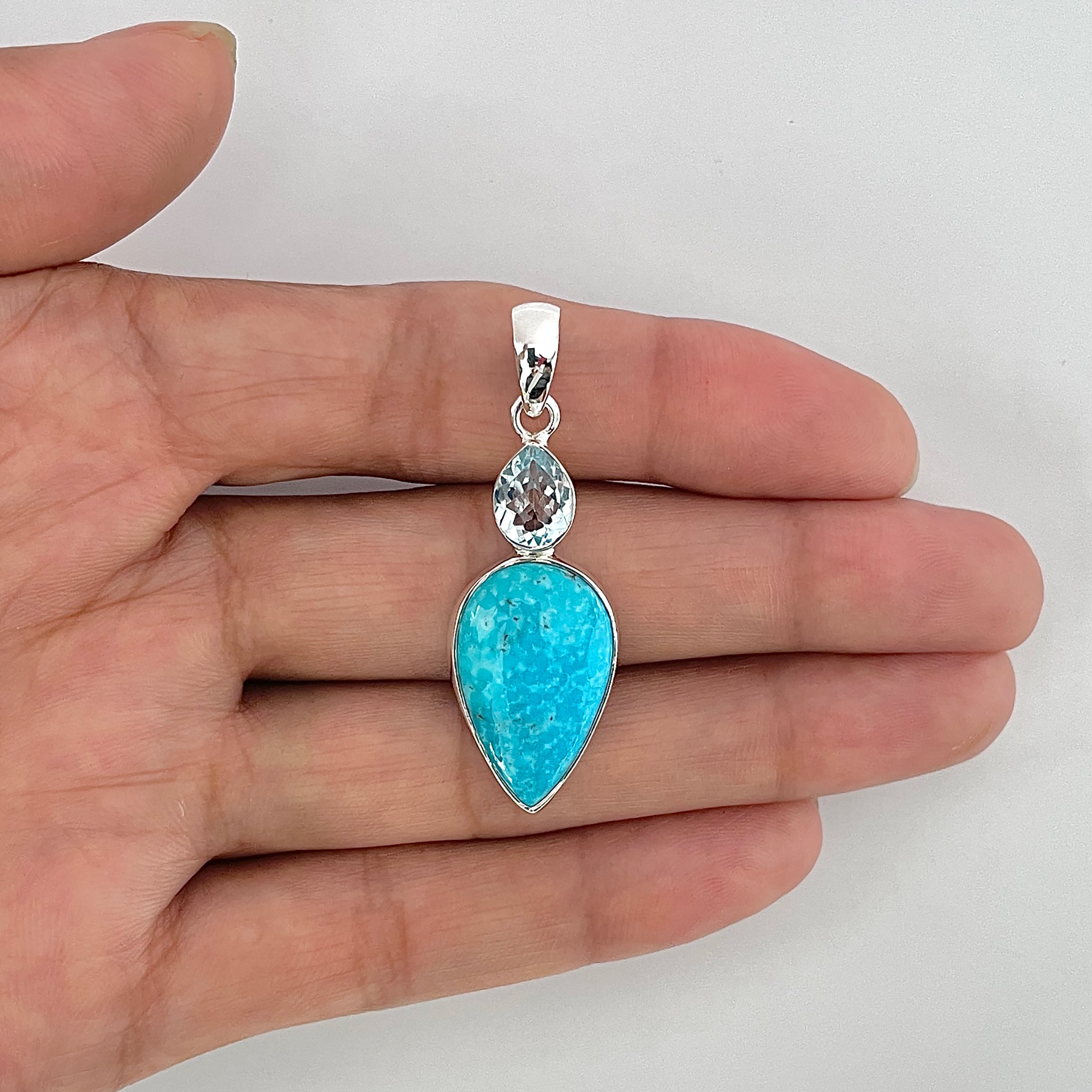 Turquoise Pendant-(TRQ-1-40)
