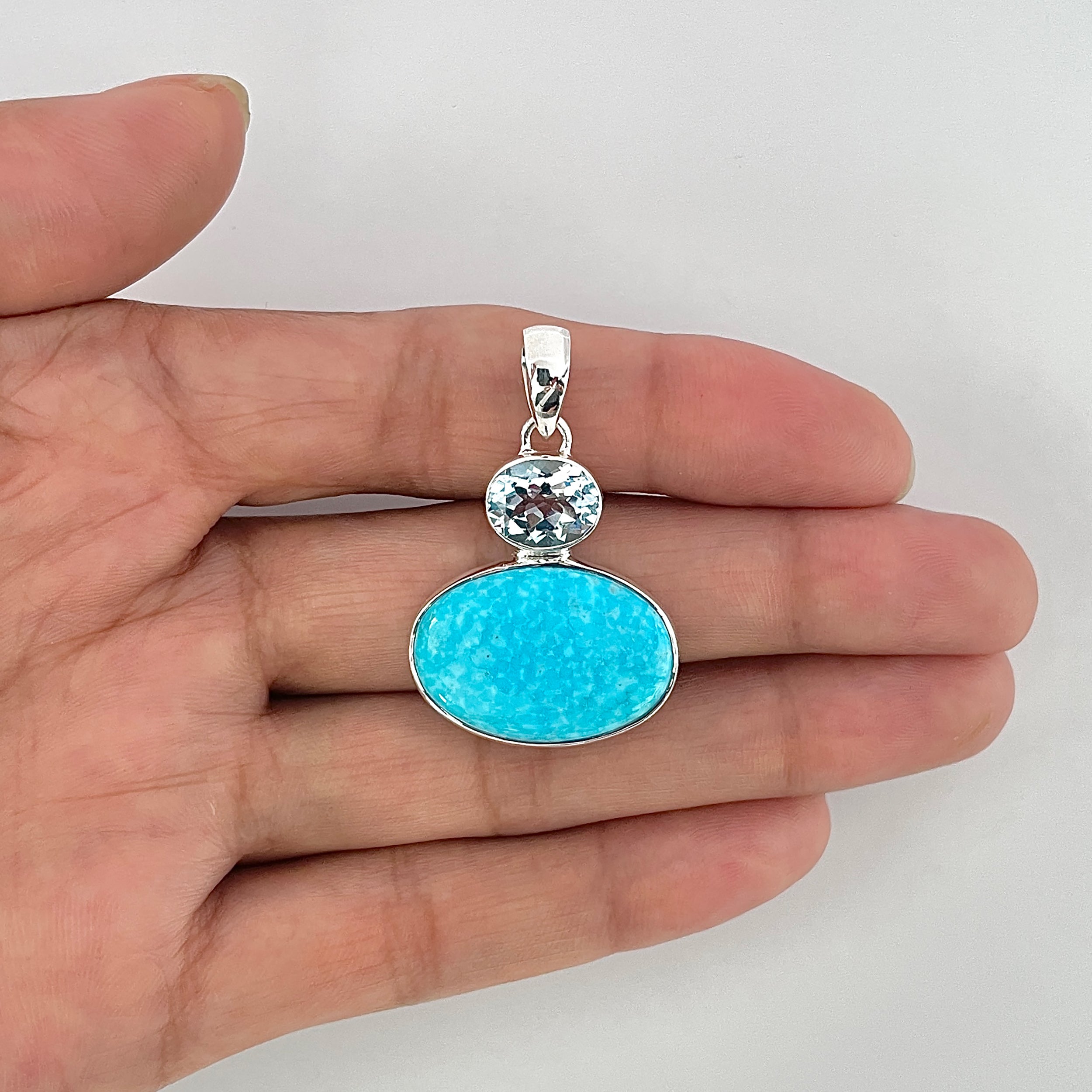 Turquoise Pendant-(TRQ-1-43)