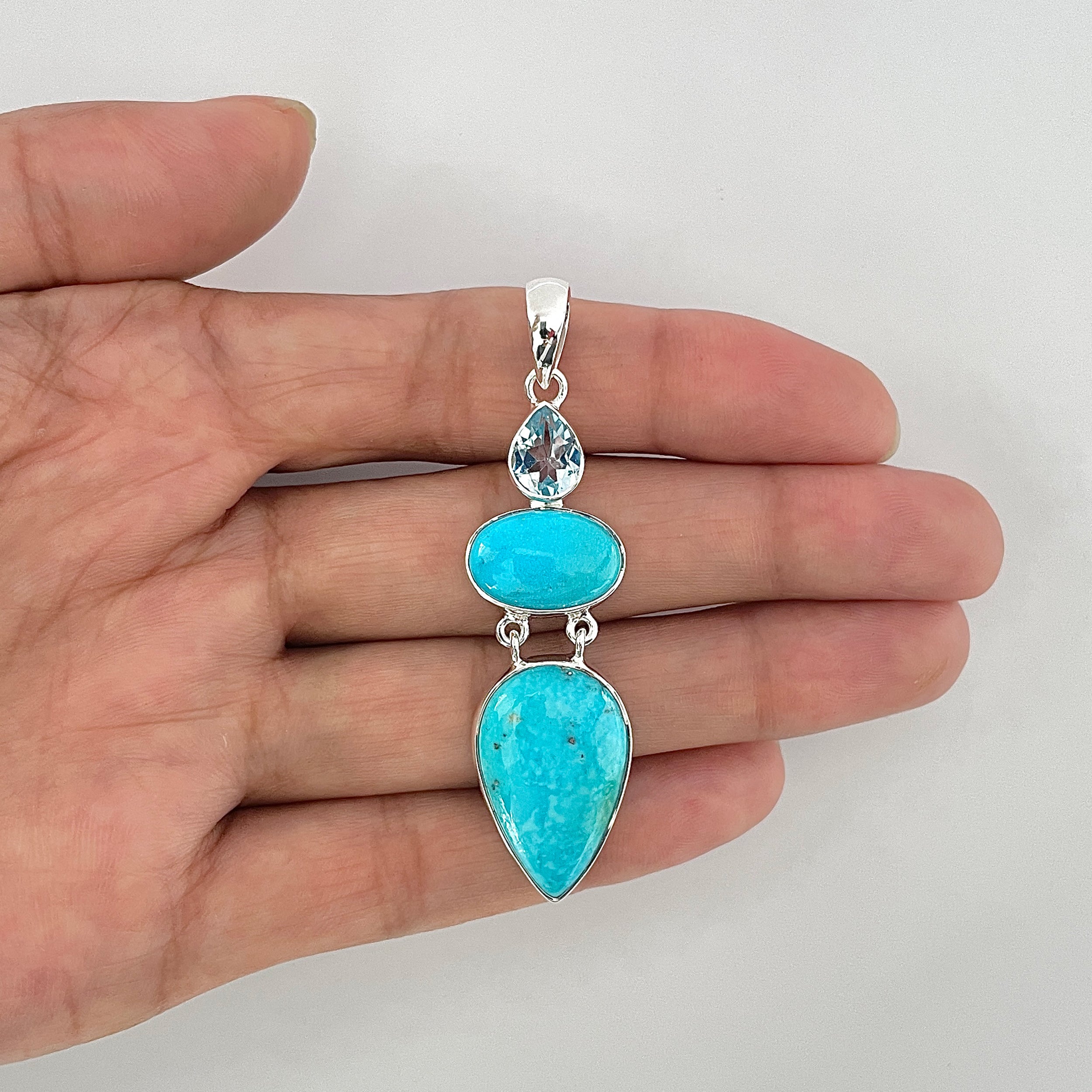 Turquoise Pendant-(TRQ-1-44)