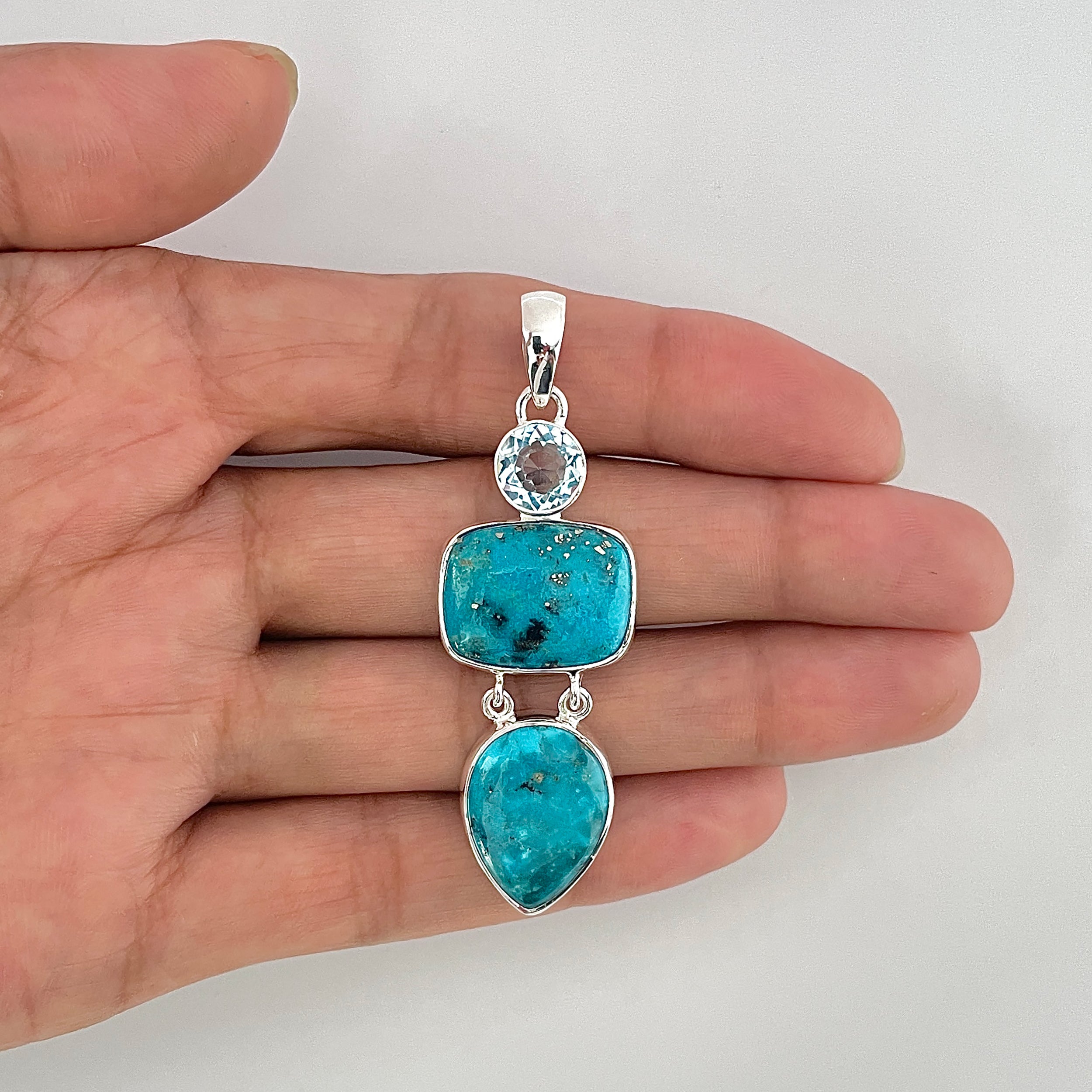 Turquoise Pendant-(TRQ-1-48)