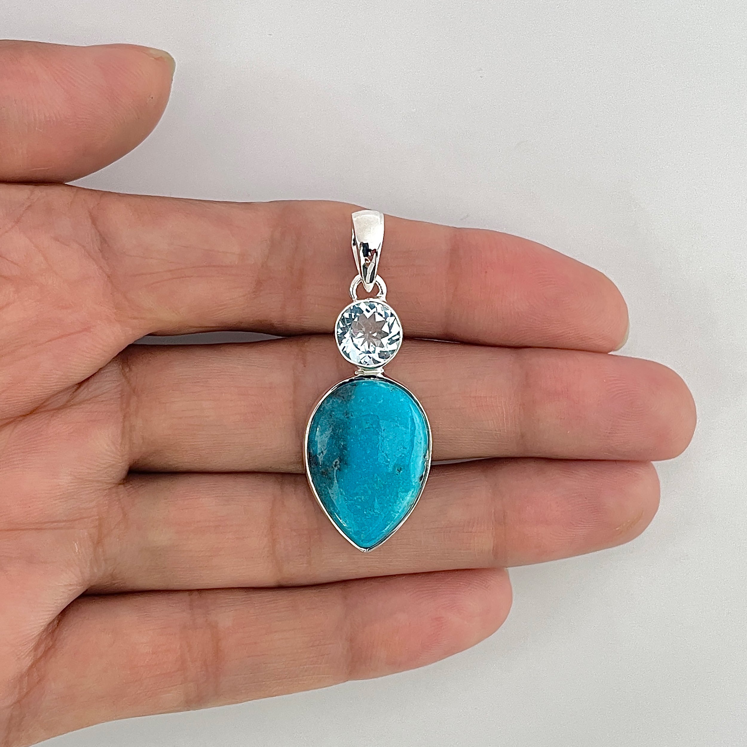Turquoise Pendant-(TRQ-1-49)