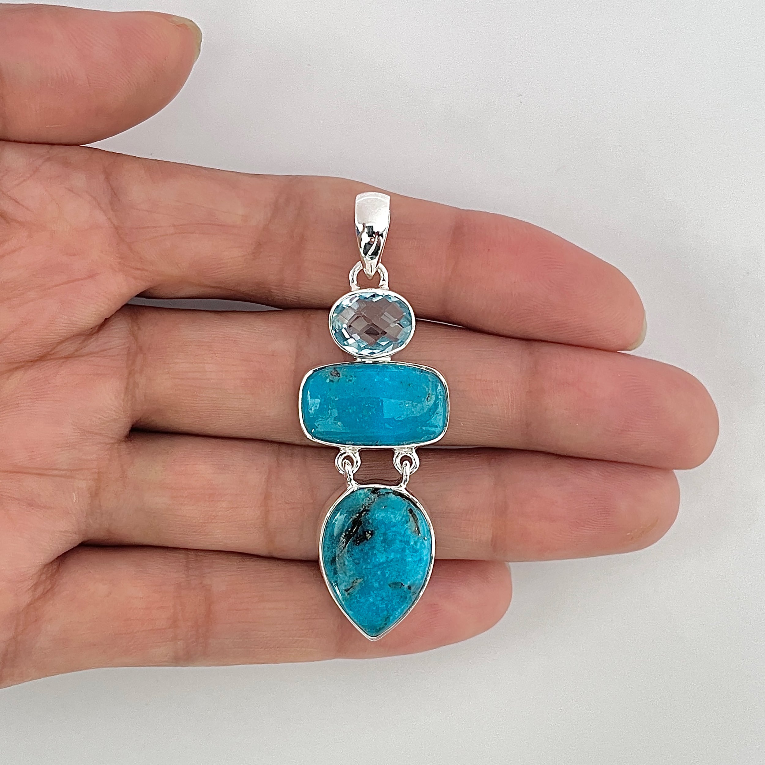 Turquoise Pendant-(TRQ-1-50)