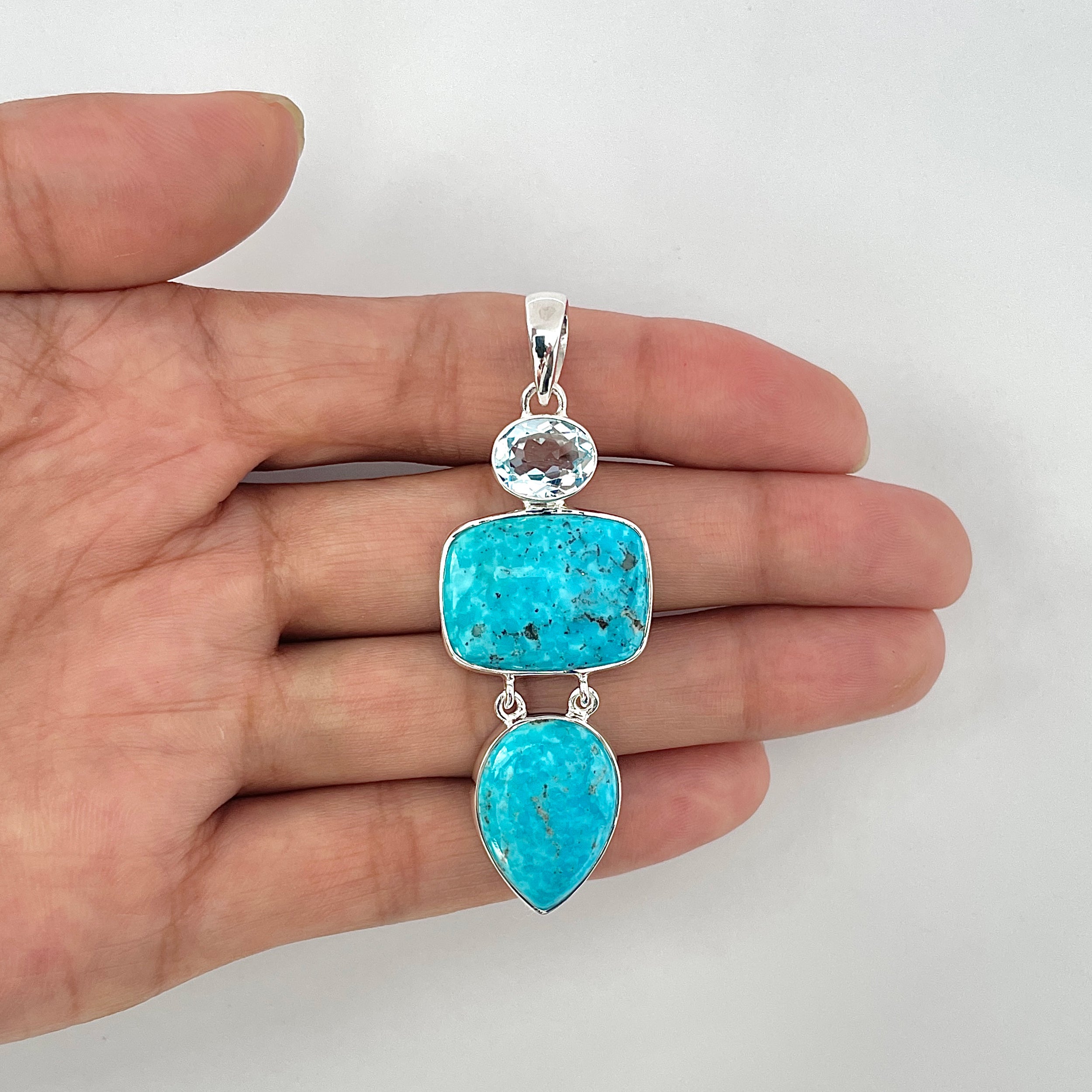 Turquoise Pendant-(TRQ-1-53)