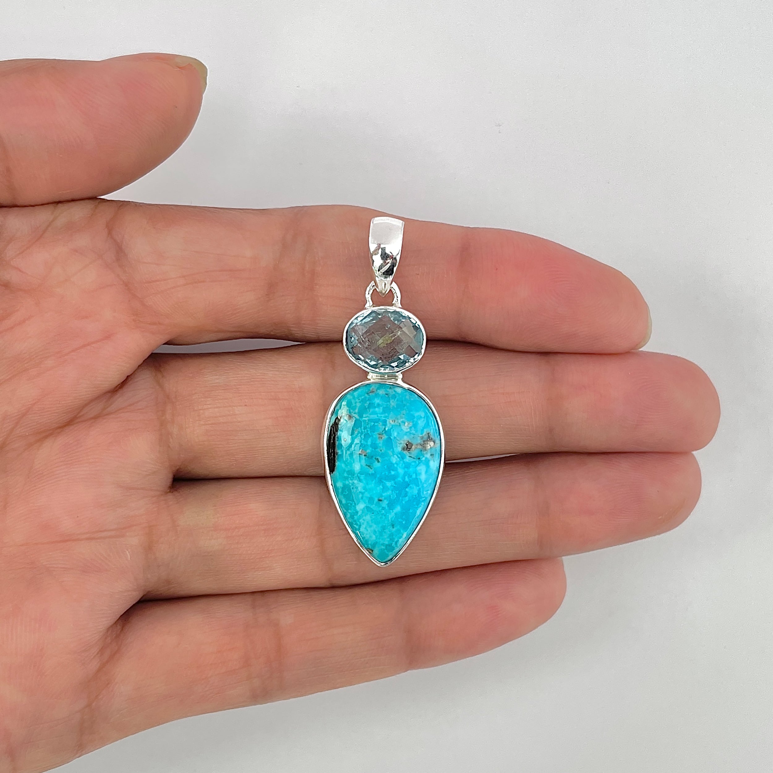 Turquoise Pendant-(TRQ-1-55)
