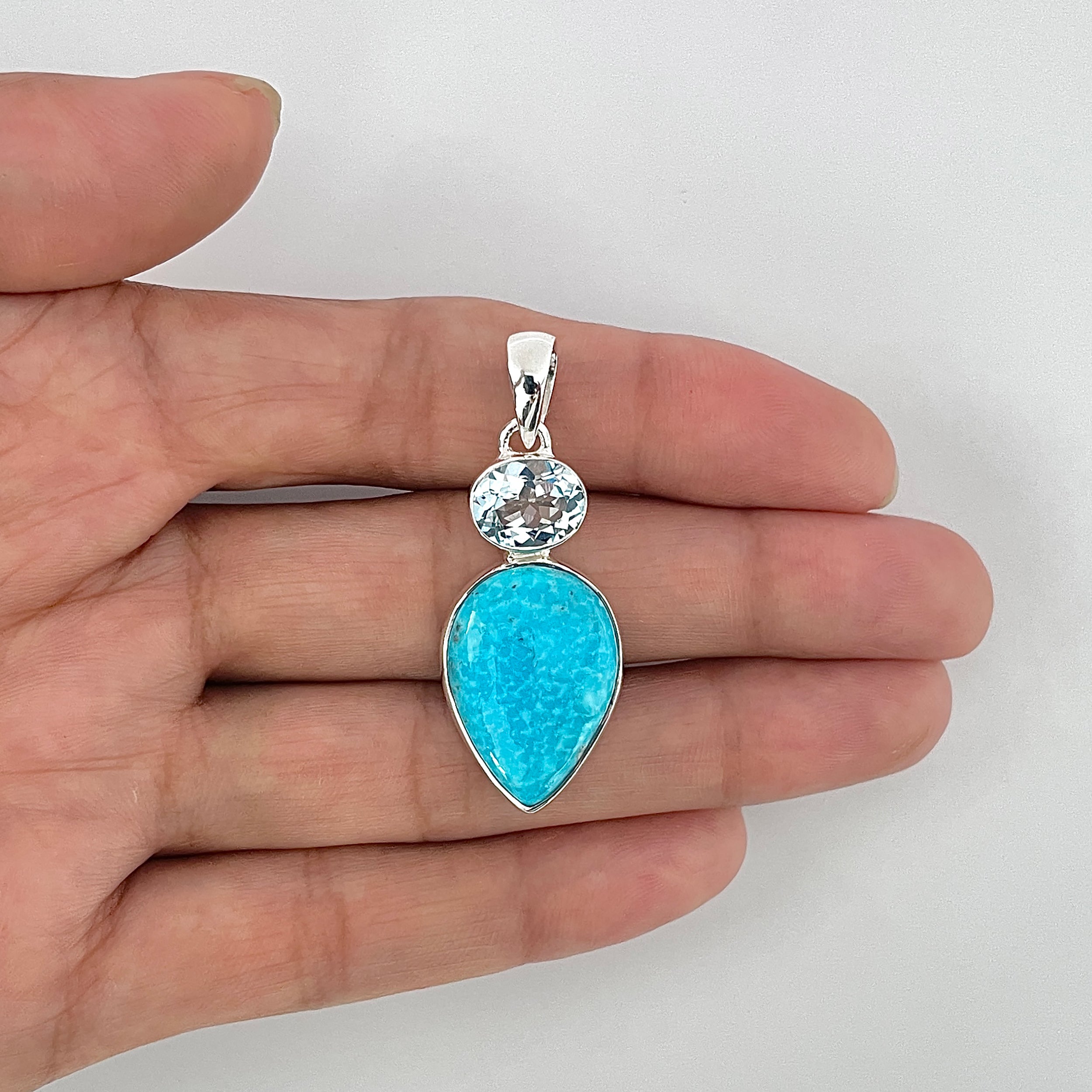Turquoise Pendant-(TRQ-1-58)