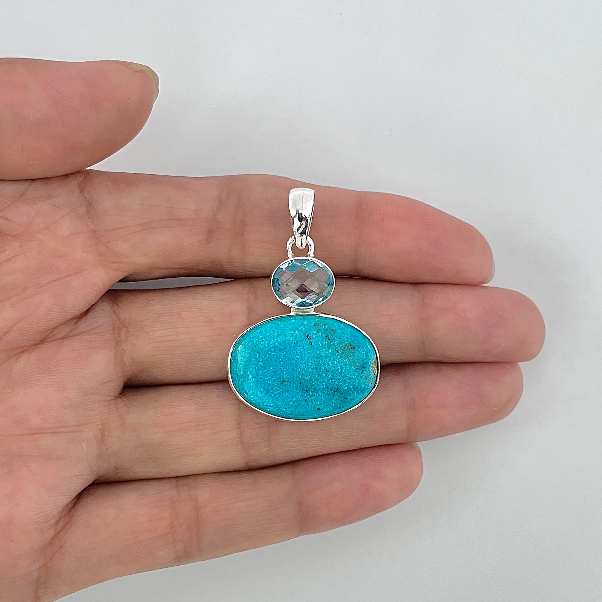 Turquoise Pendant-(TRQ-1-59)