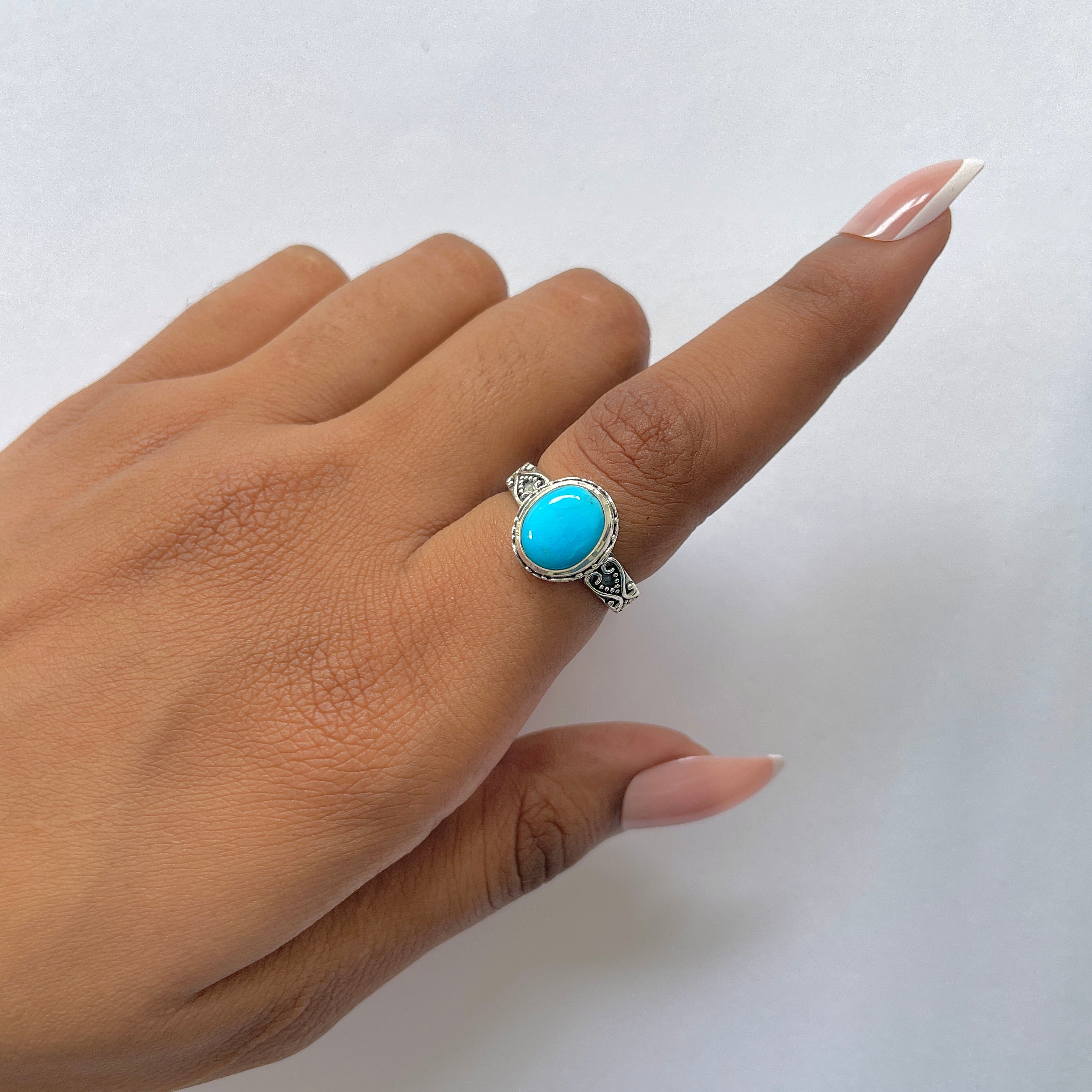 Turquoise Ring-(TRQ-RDR-1184.)
