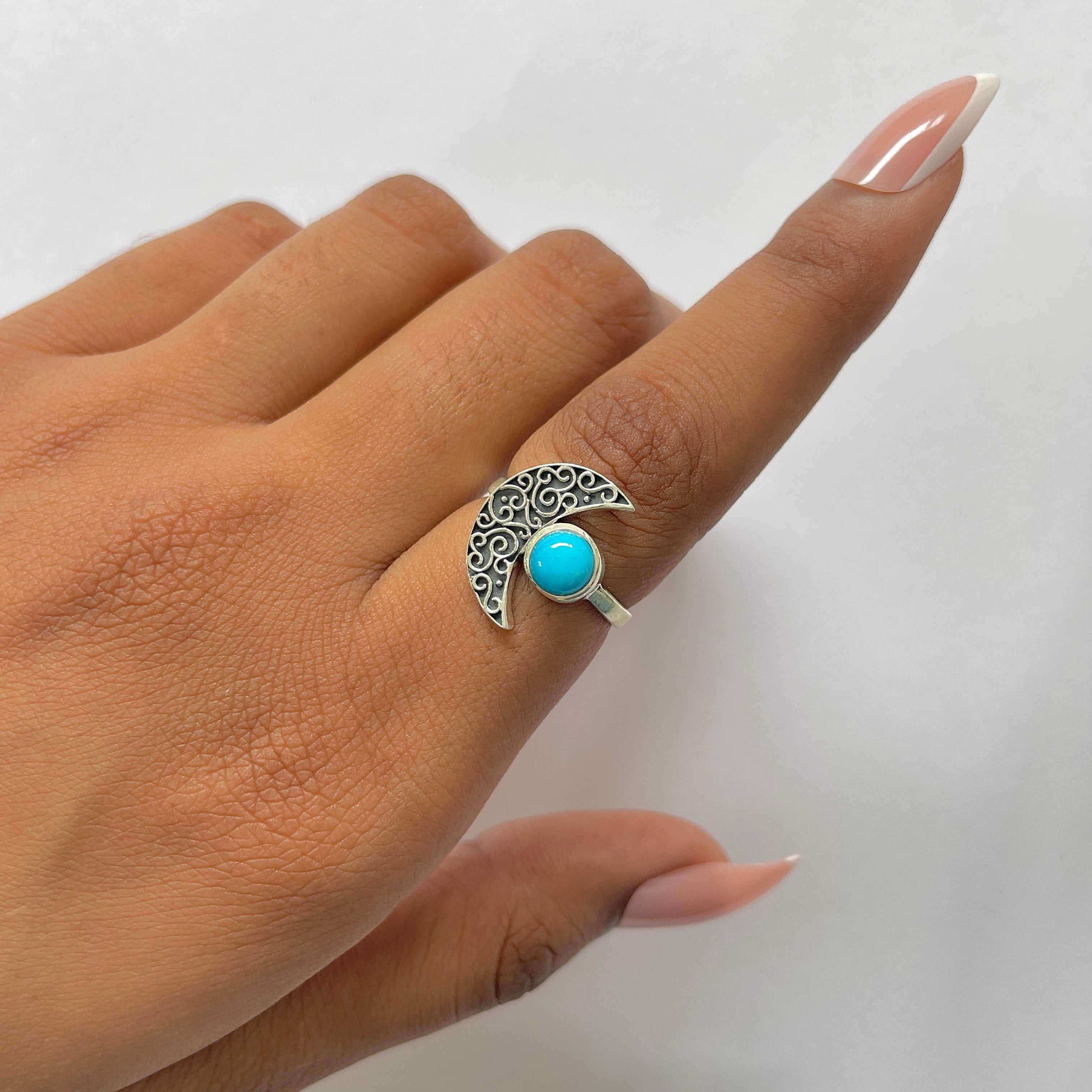 Turquoise Ring-(TRQ-RDR-1192.)