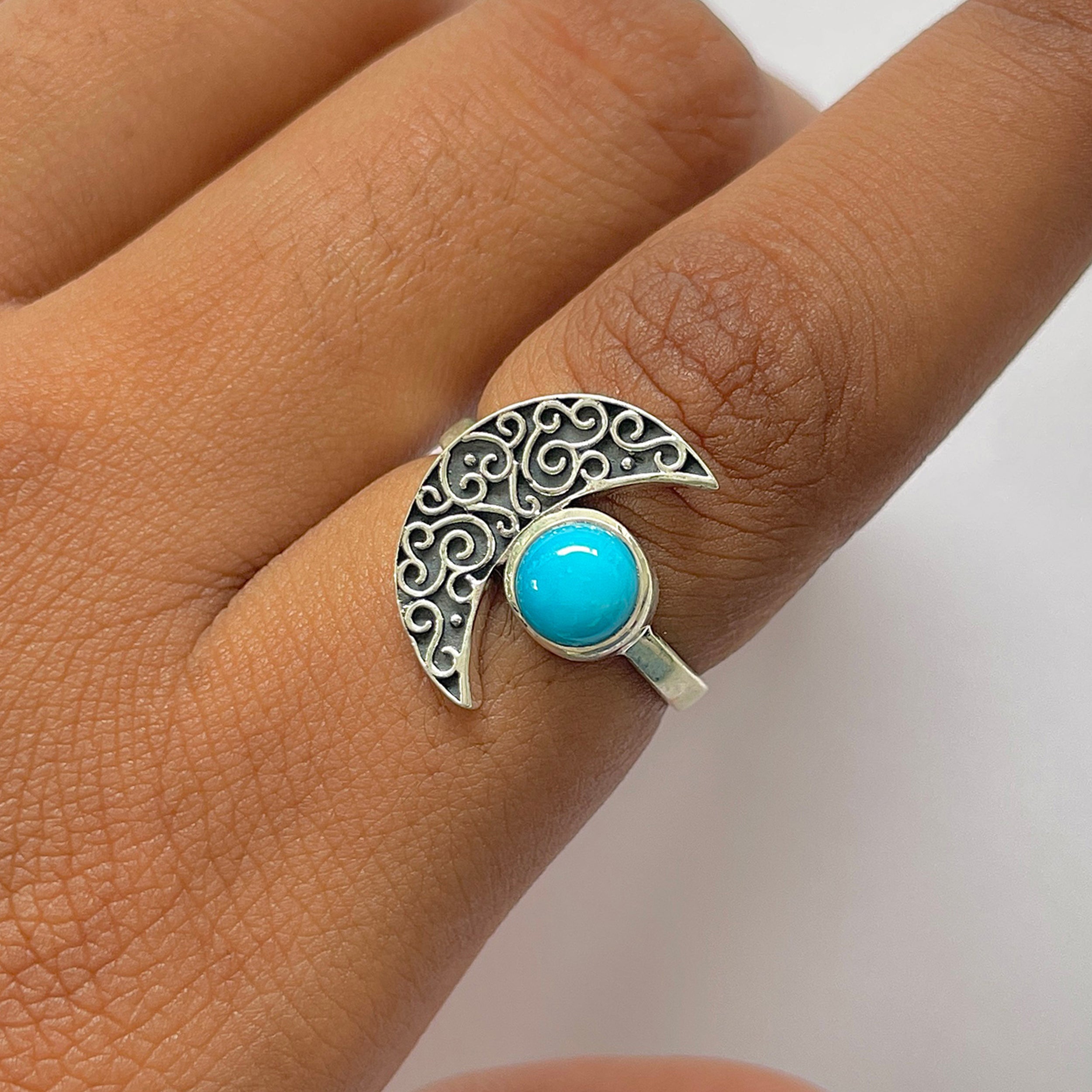 Turquoise Ring-(TRQ-RDR-1192.)