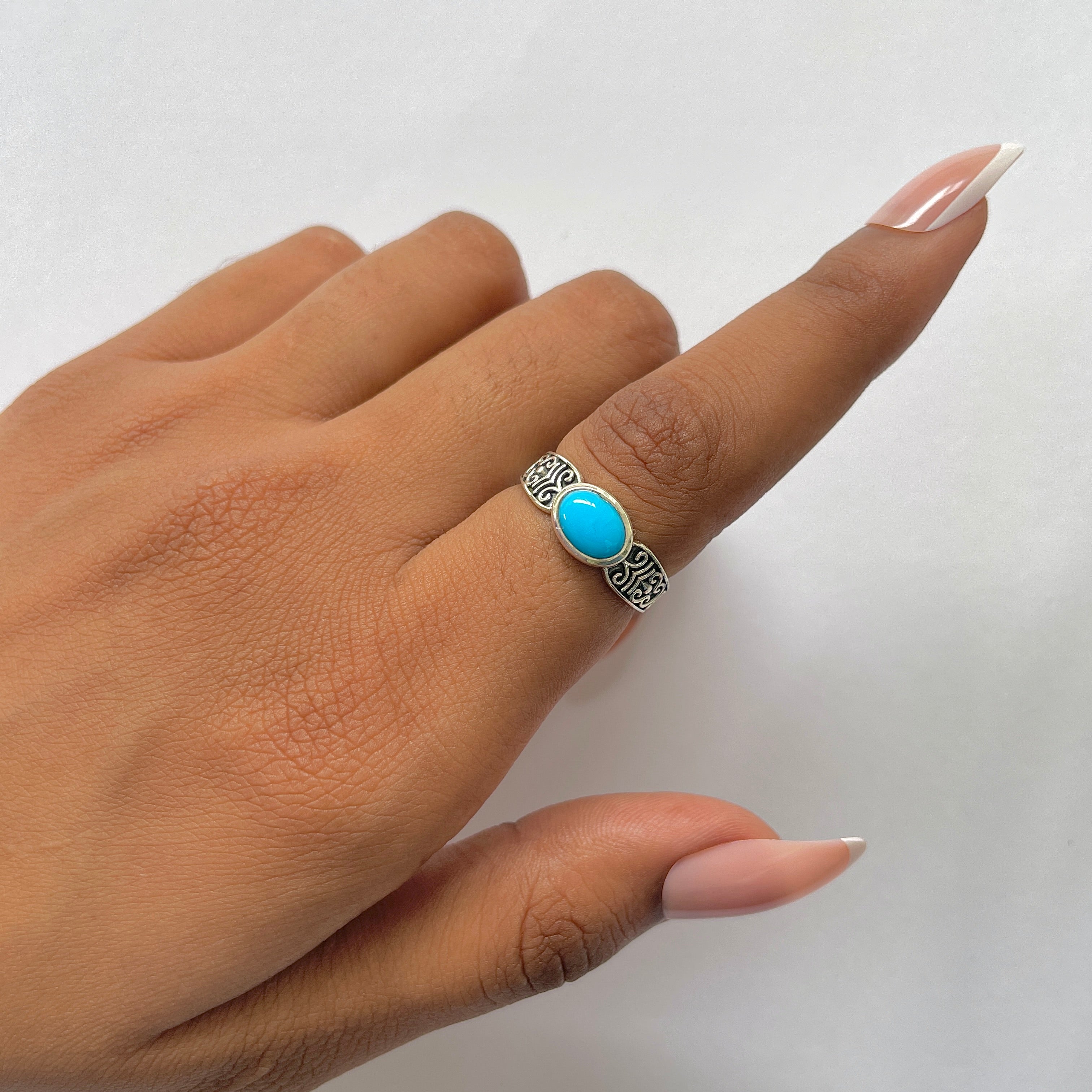 Turquoise Ring-(TRQ-RDR-1285.)