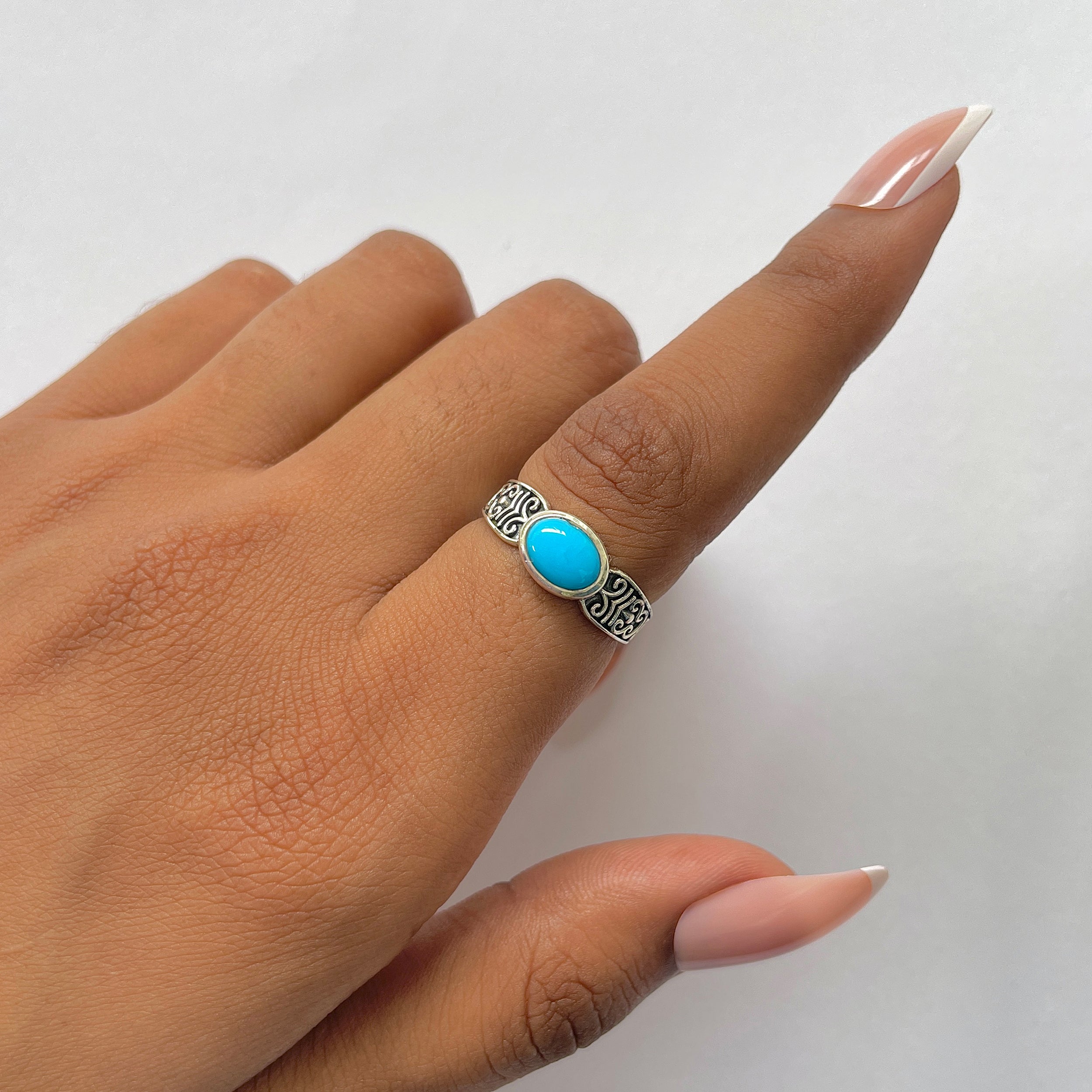 Turquoise Ring-(TRQ-RDR-1285.)