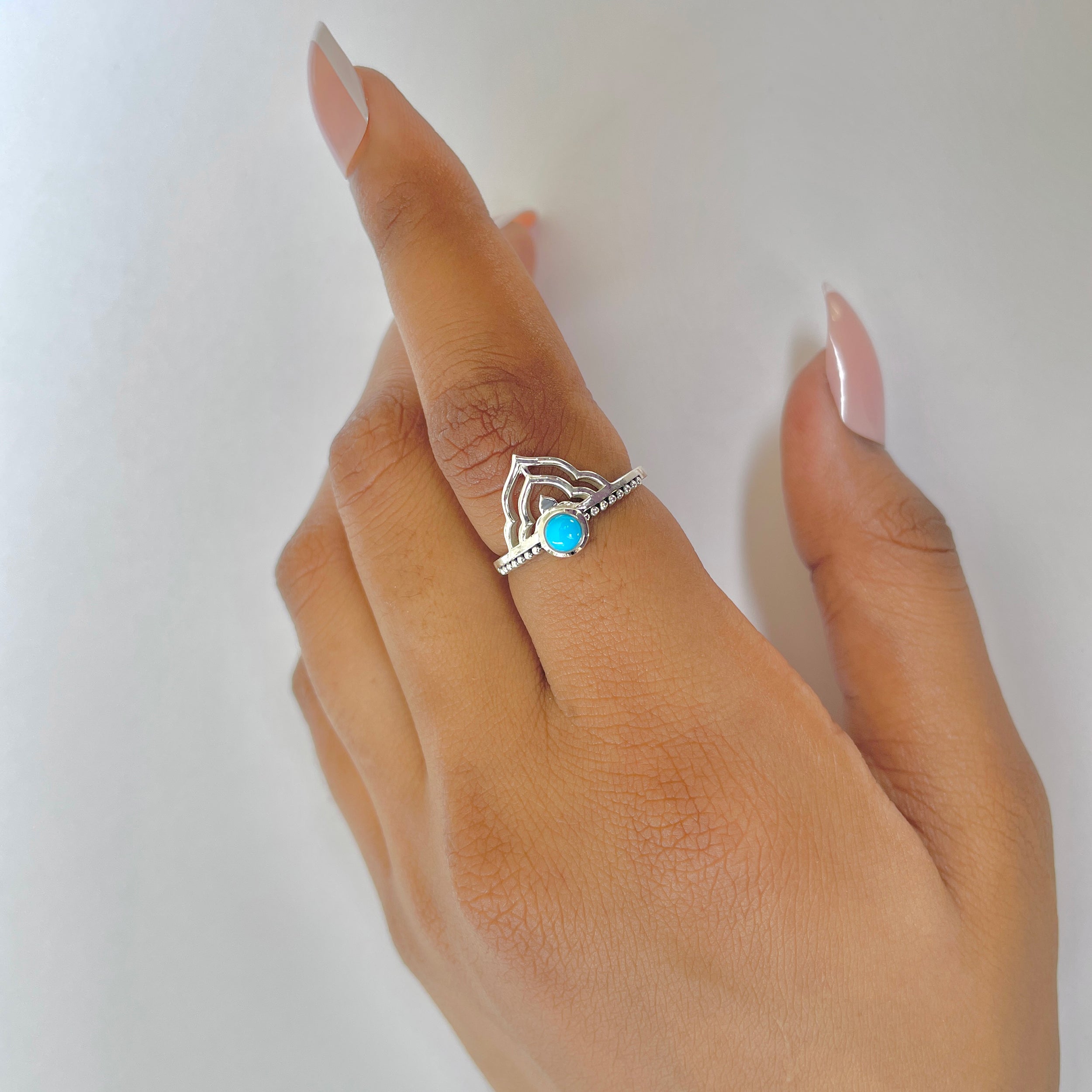 Turquoise Ring-(TRQ-RDR-1328.)