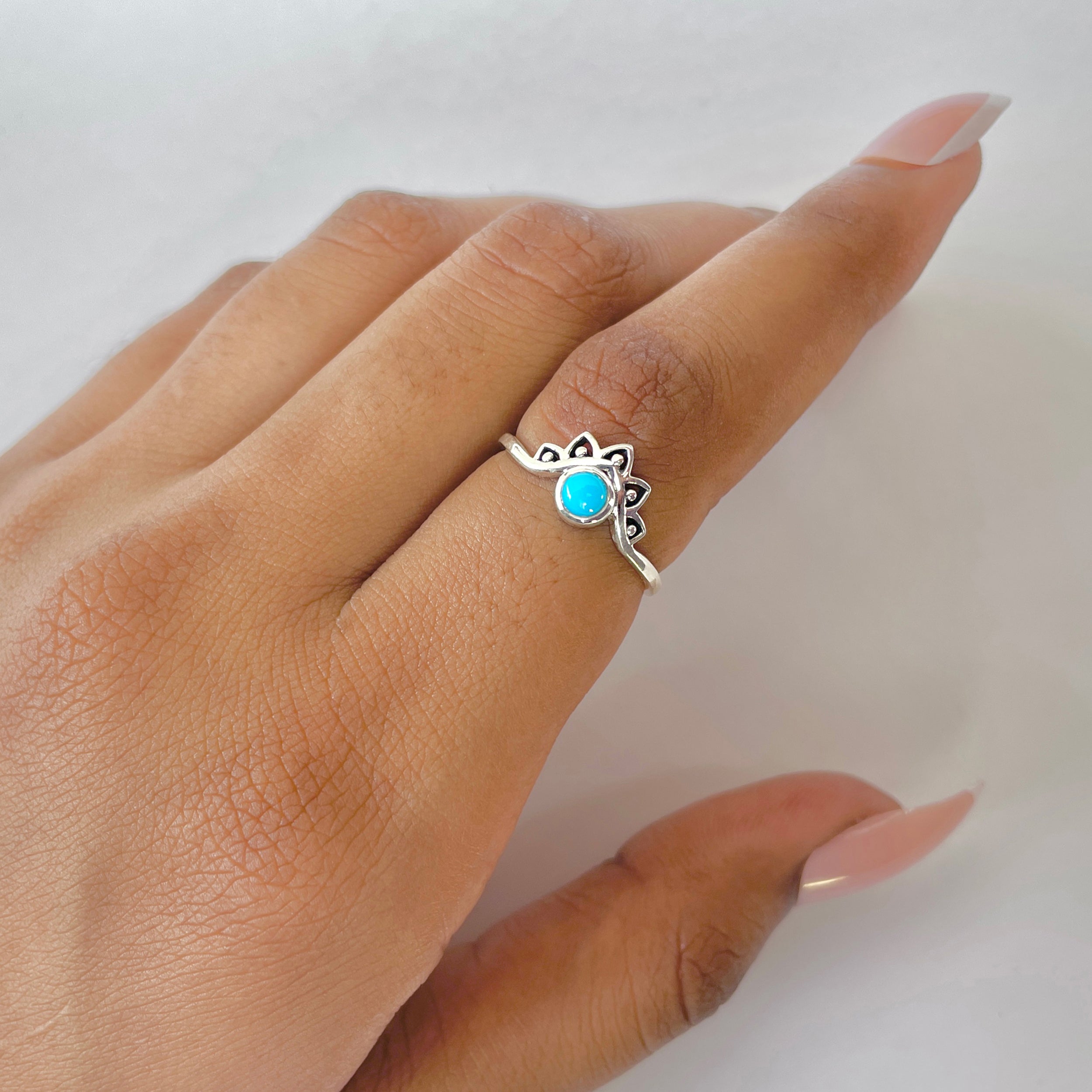Turquoise Ring-(TRQ-RDR-1342.)